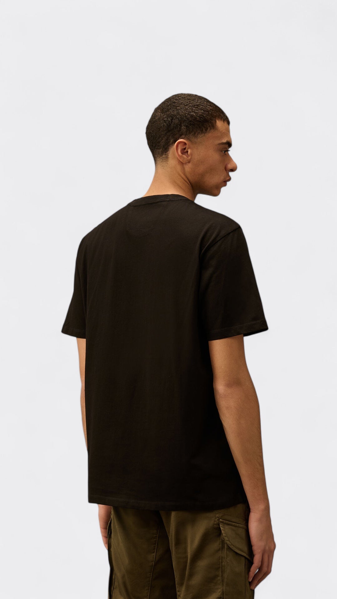 30/1 Jersey Vertical Logo T-Shirt