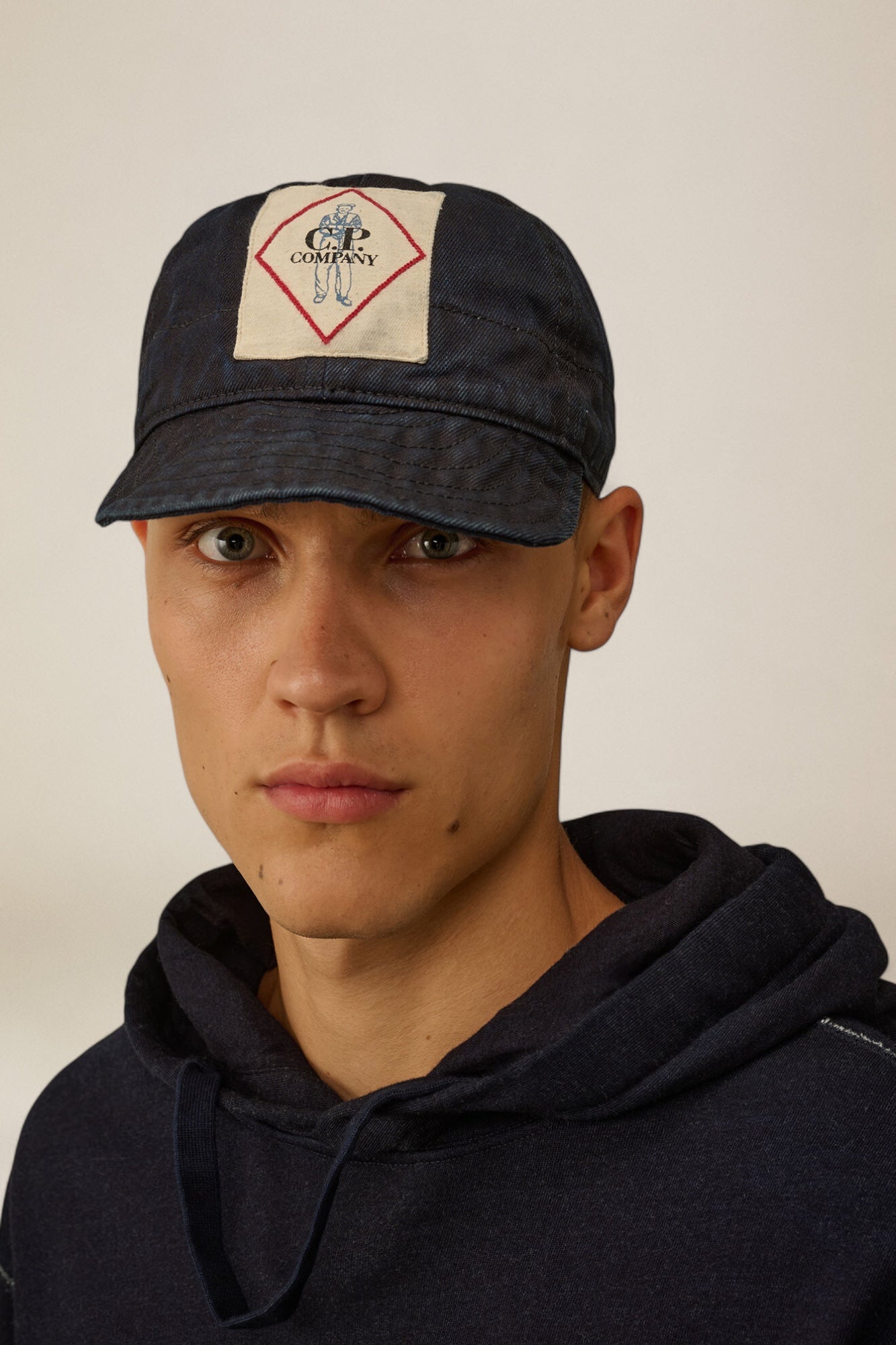 3/4 Plated Denim Logo Cap
