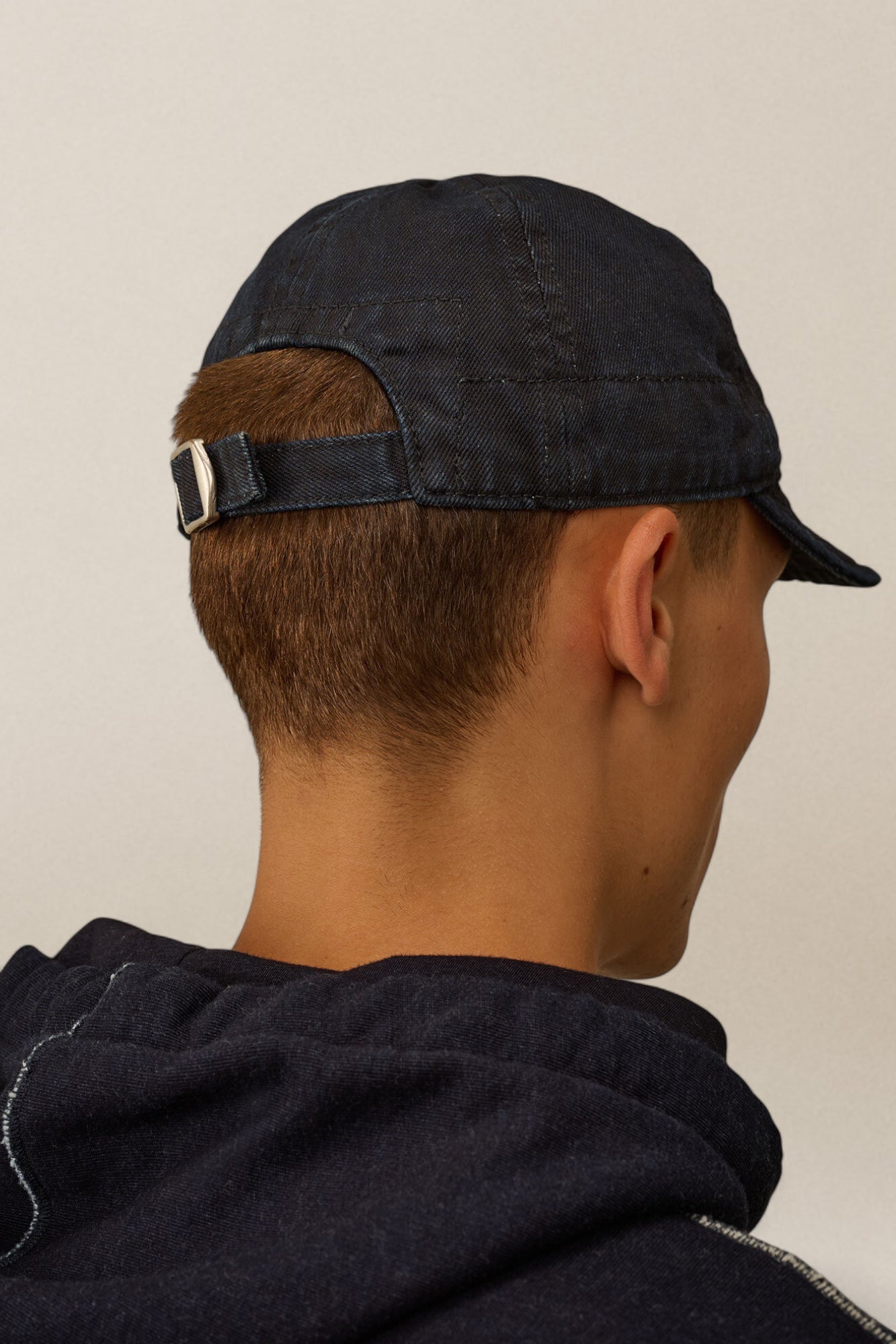3/4 Plated Denim Logo Cap