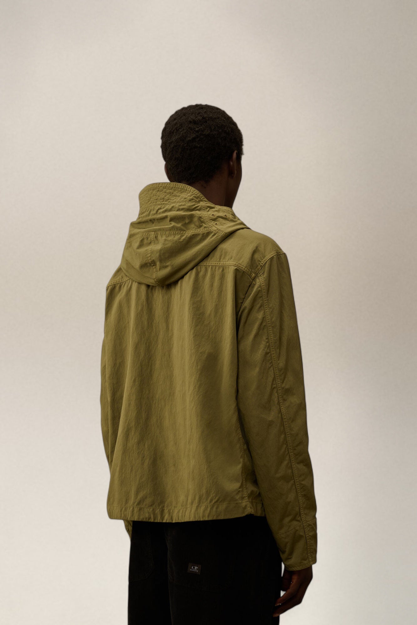 Twill Hooded Short Jacket