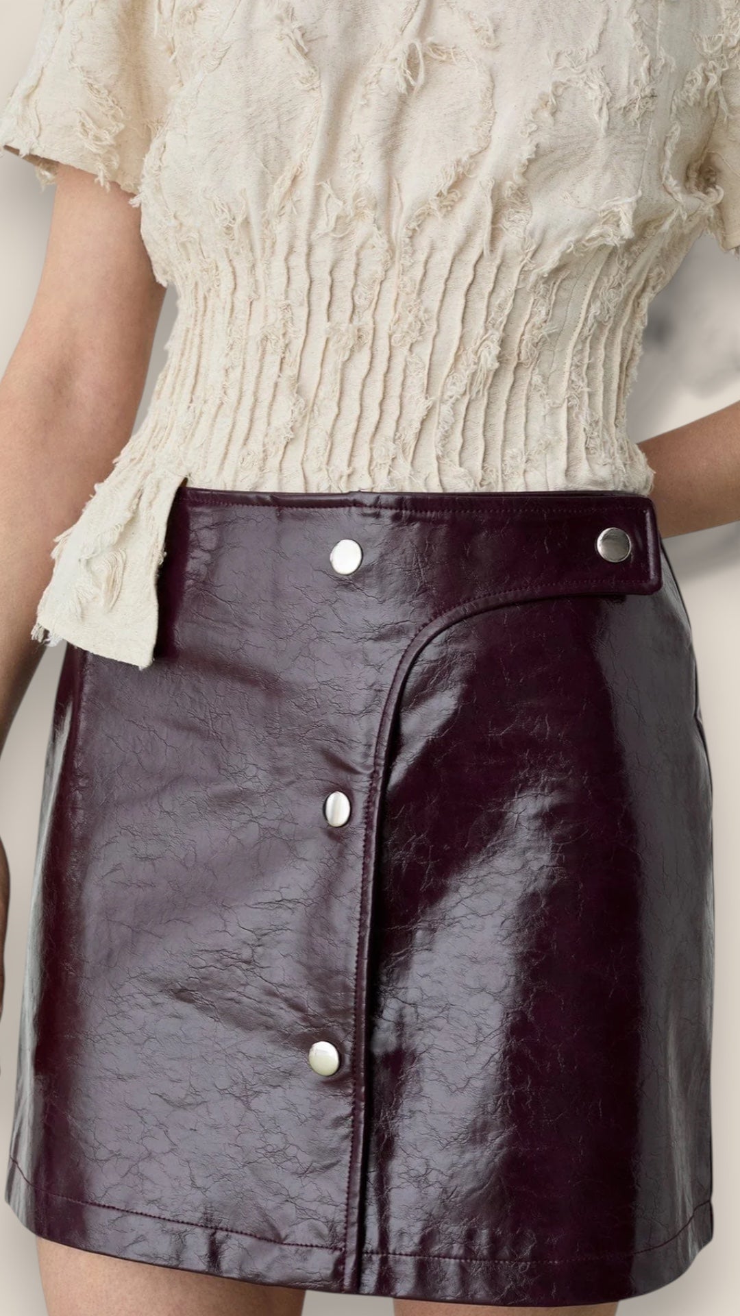 Lena Plum Skirt
