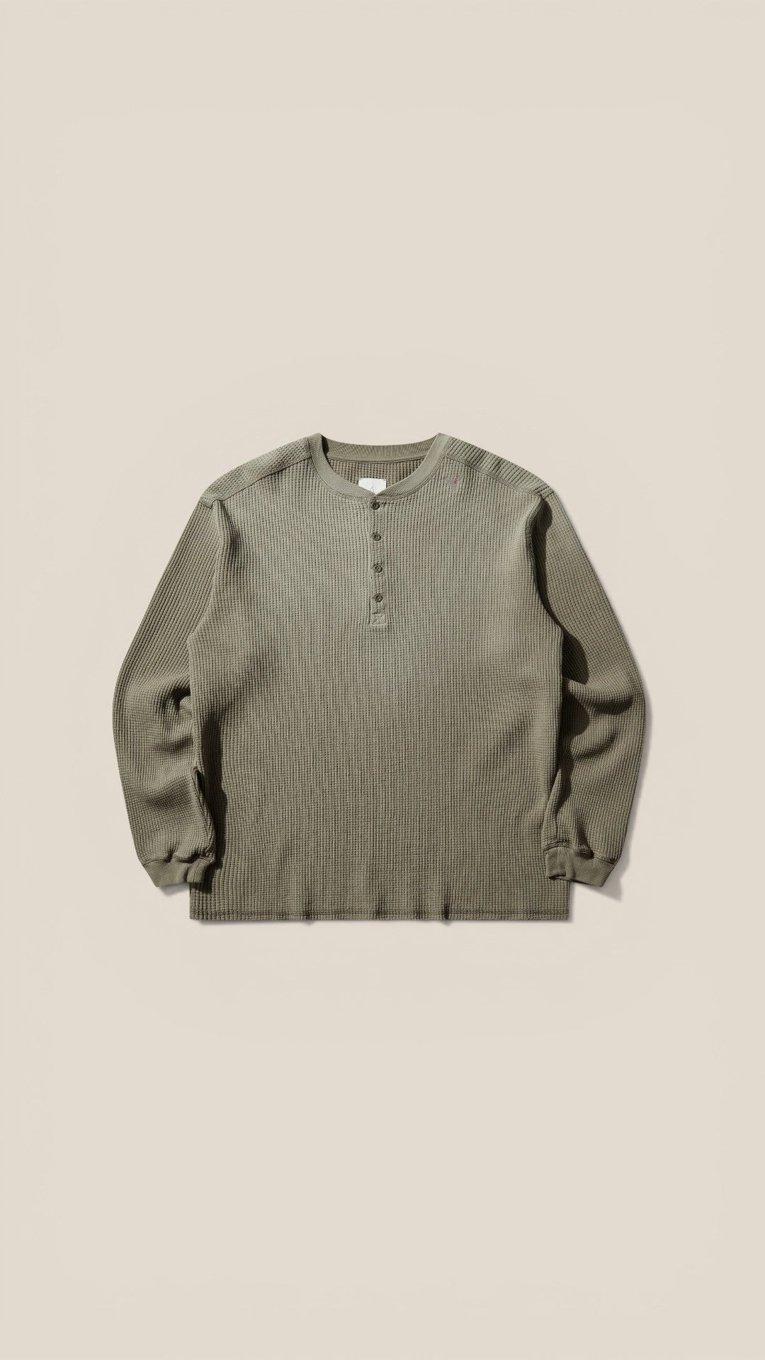 Bee Sun Faded organic Waffle Serafino Long Sleeve