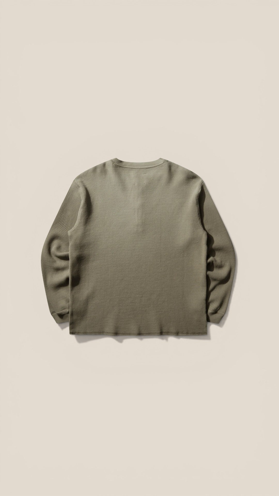 Bee Sun Faded organic Waffle Serafino Long Sleeve