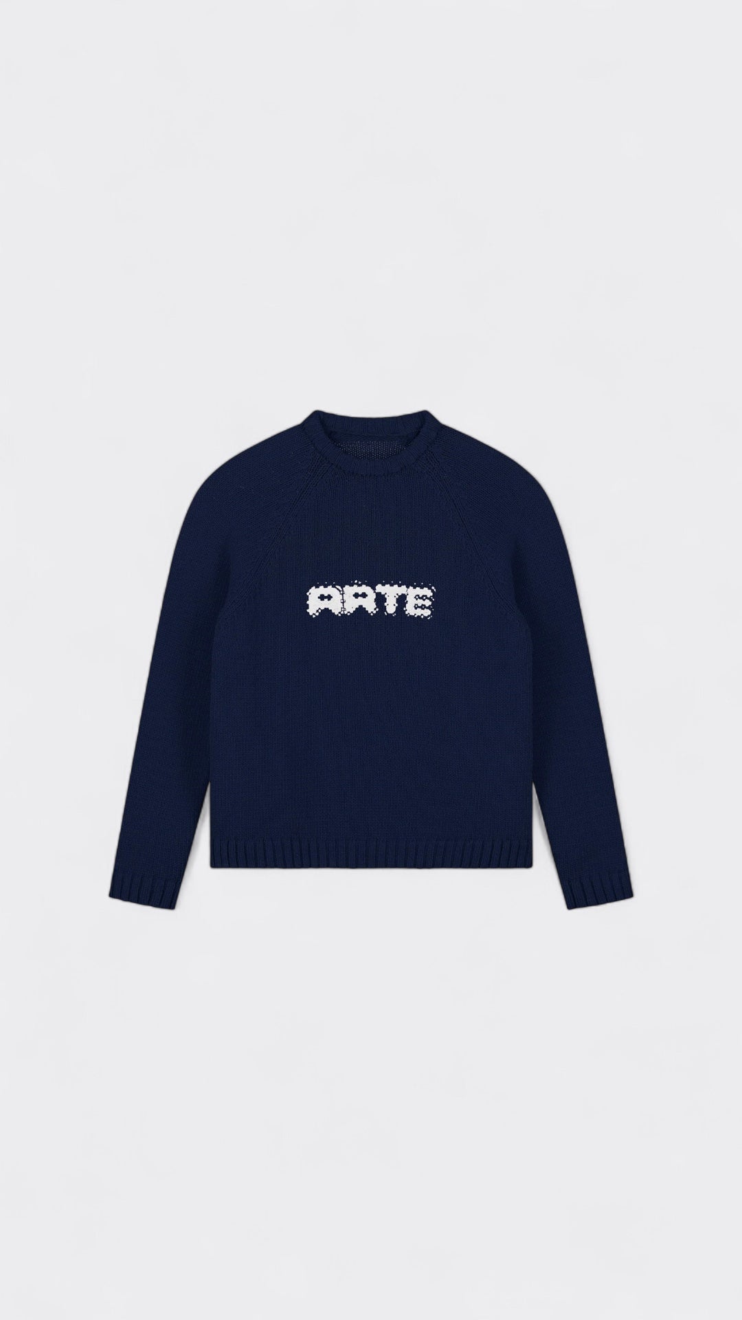 Pixel Front Knit Navy
