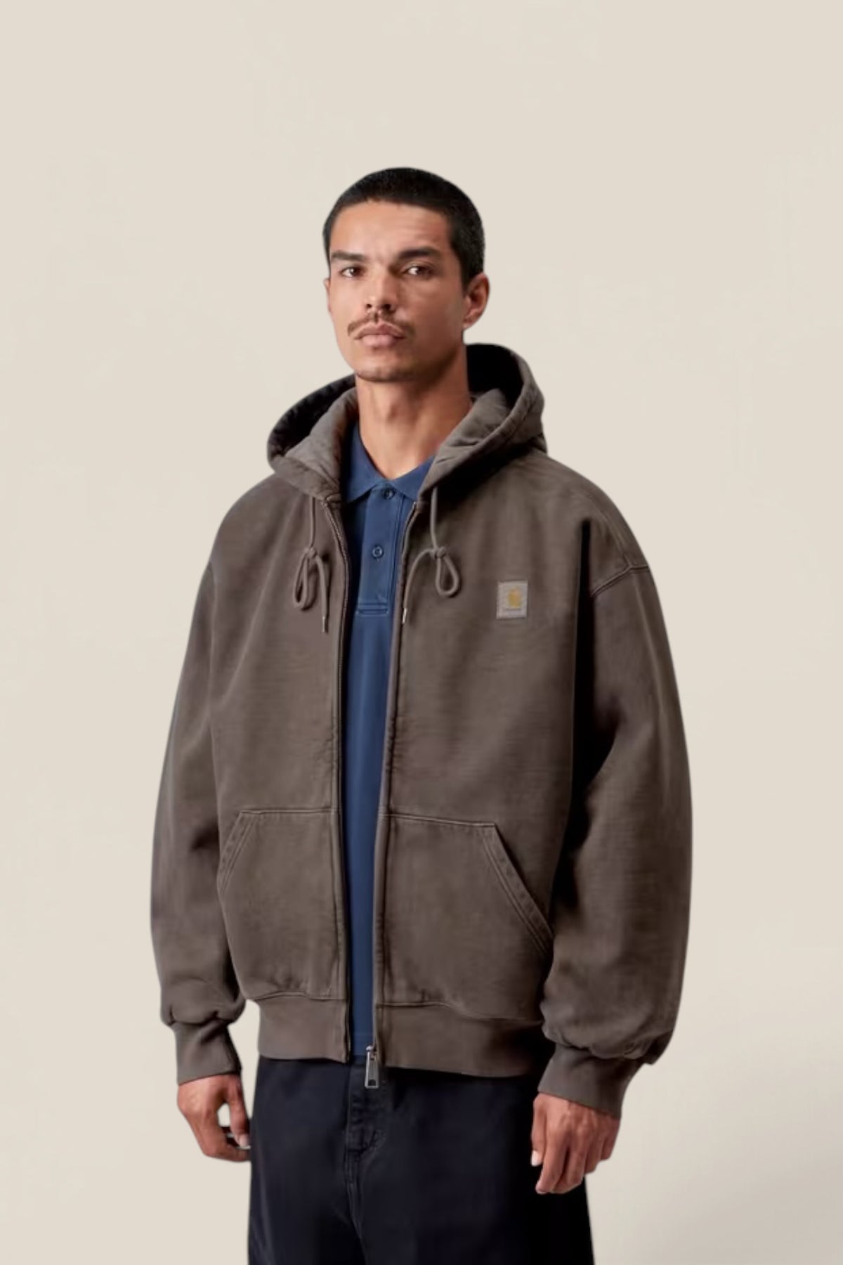 Detroit Half Zip Sweater Black