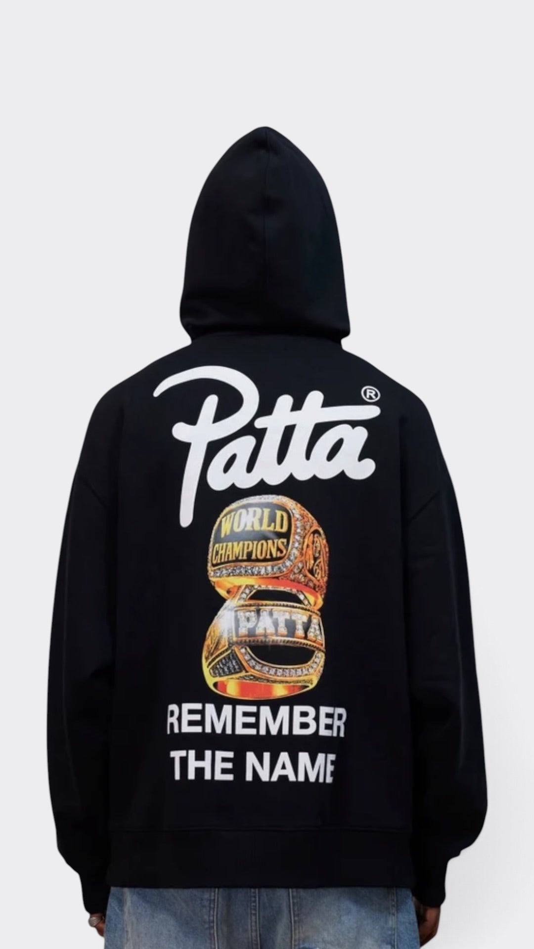 Patta Championship Hooded Sweater Black