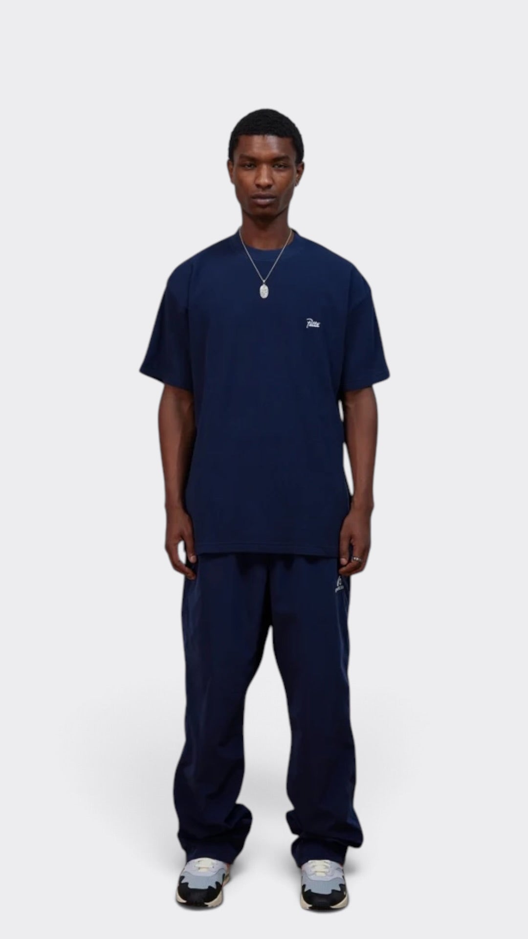 Patta Waffle Script Logo T-Shirt Black Iris