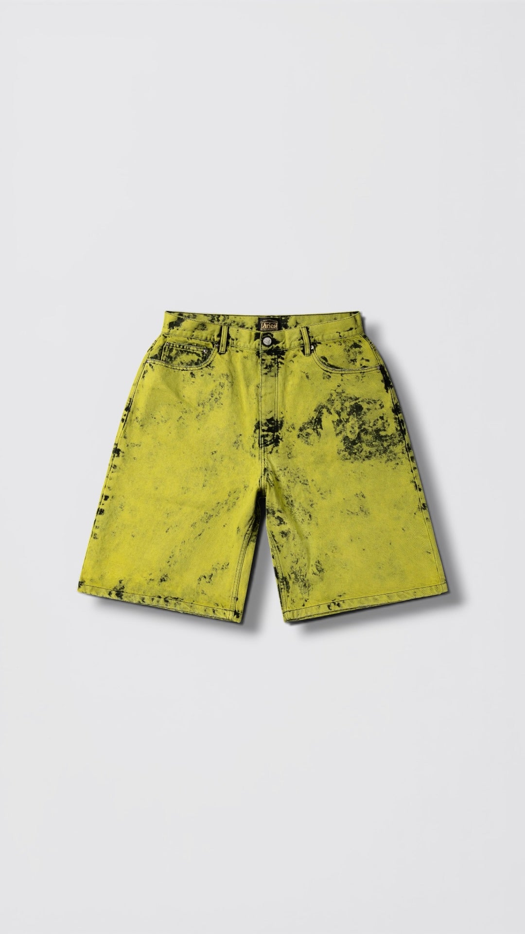 Heavy Acid Wash Wide Leg Short