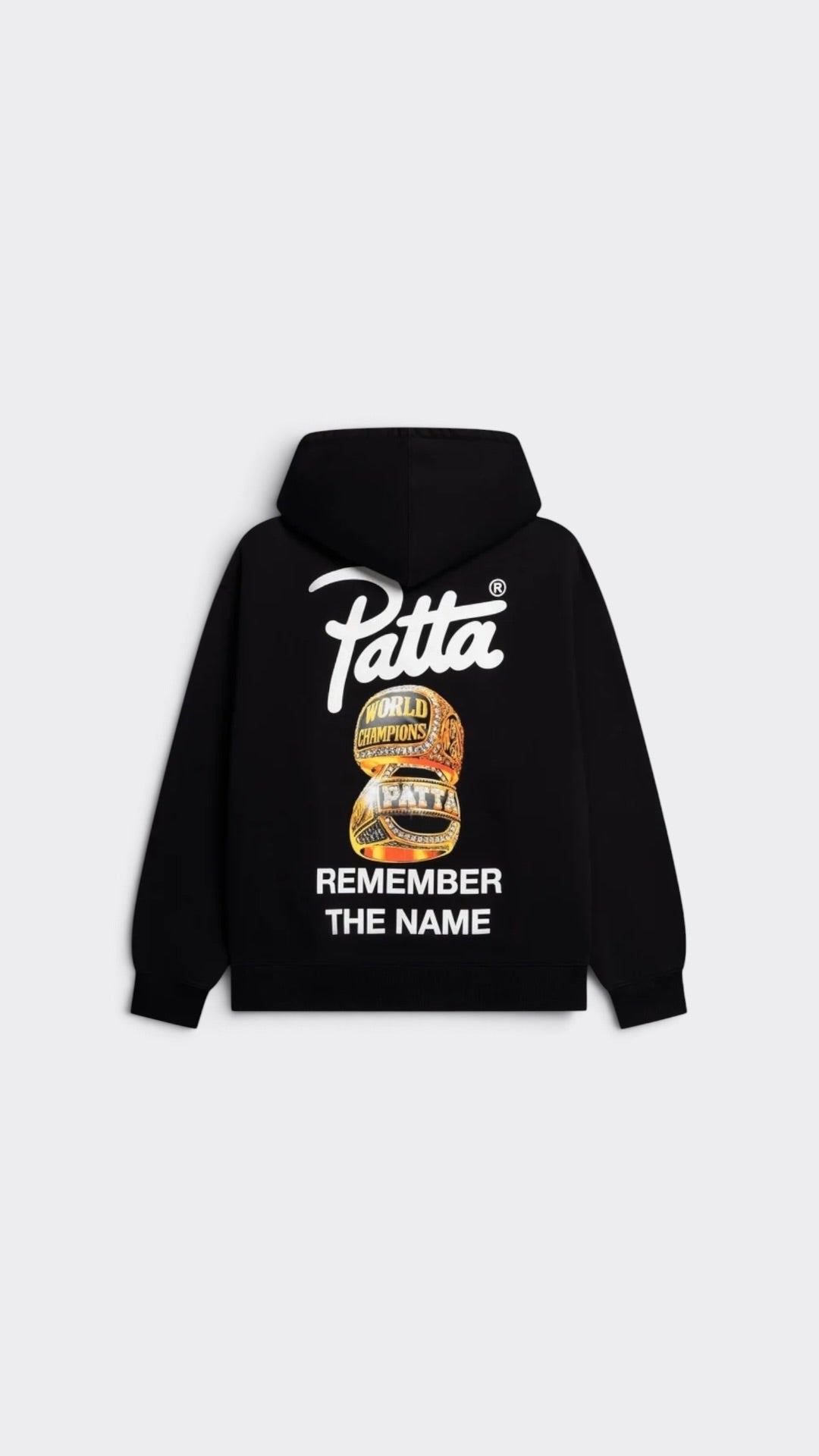 Patta Championship Hooded Sweater Black