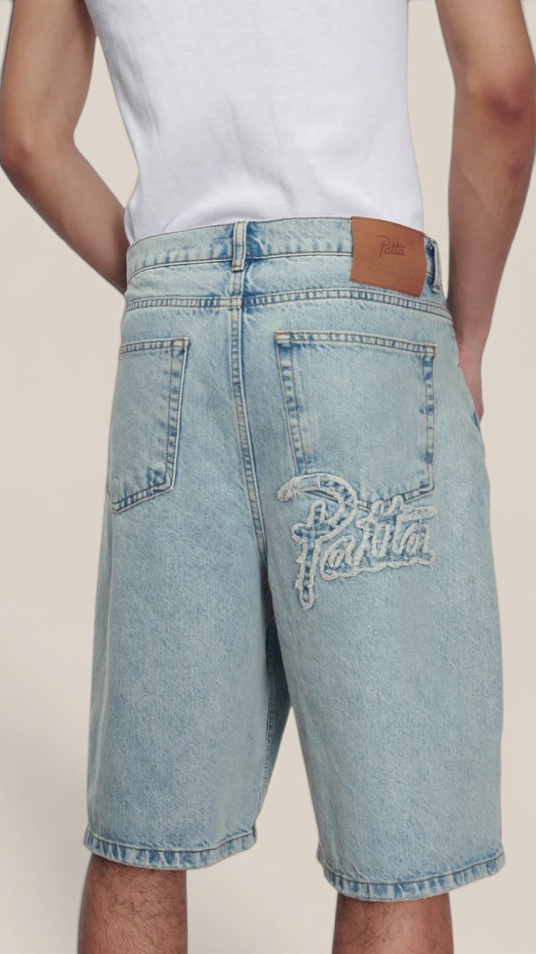 Patta Light Wash Denim Shorts