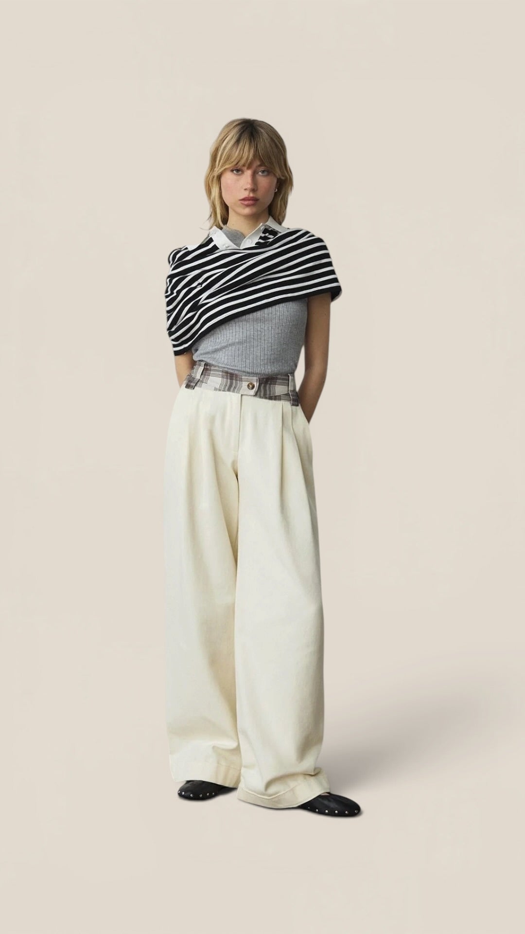 Smith Ecru Serge Pants