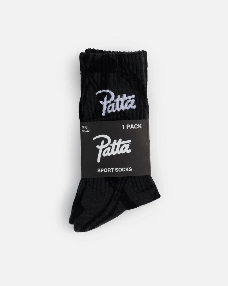Patta Thorns Socks Grey Pinstripe