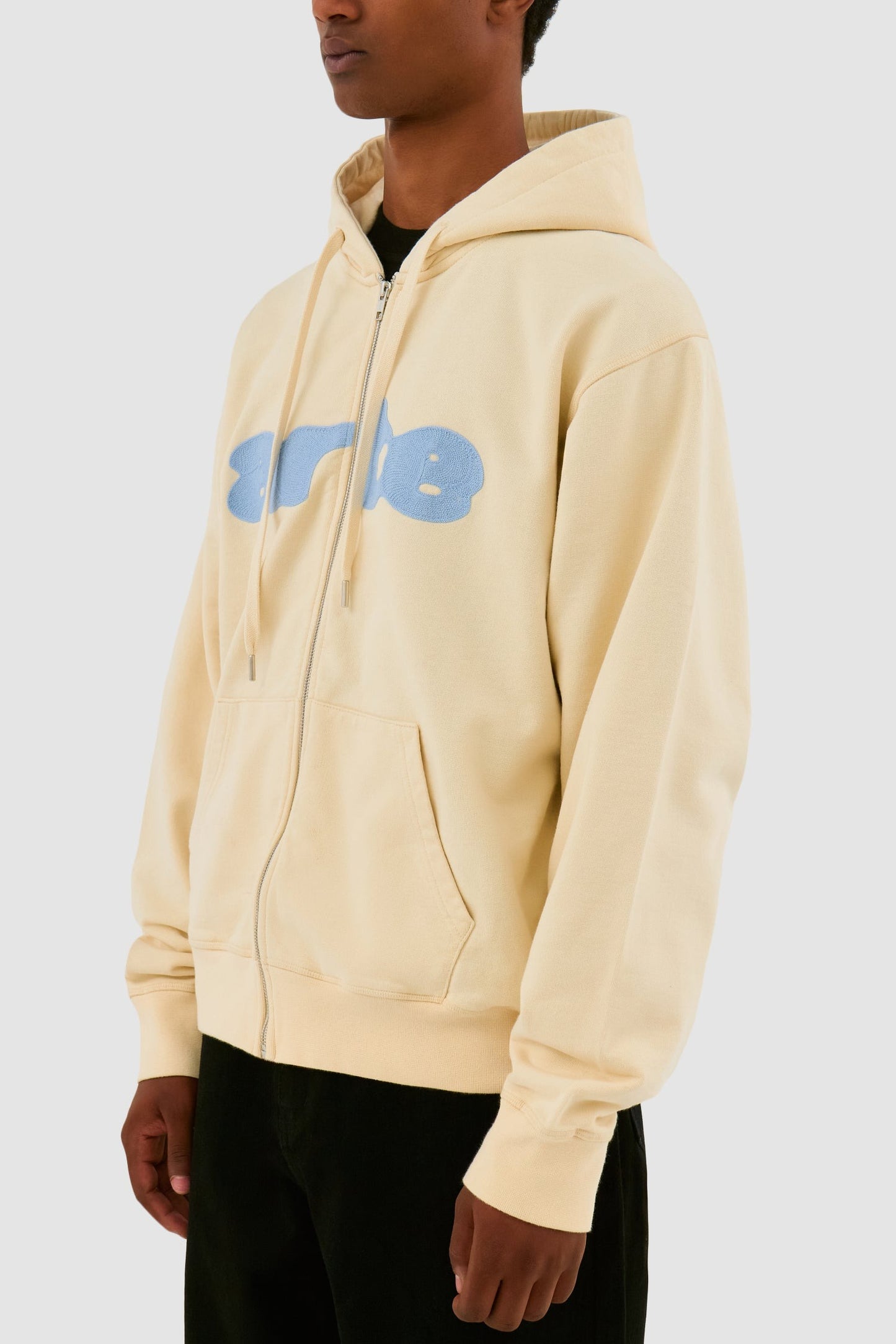 Embroidery Zip Hoodie
