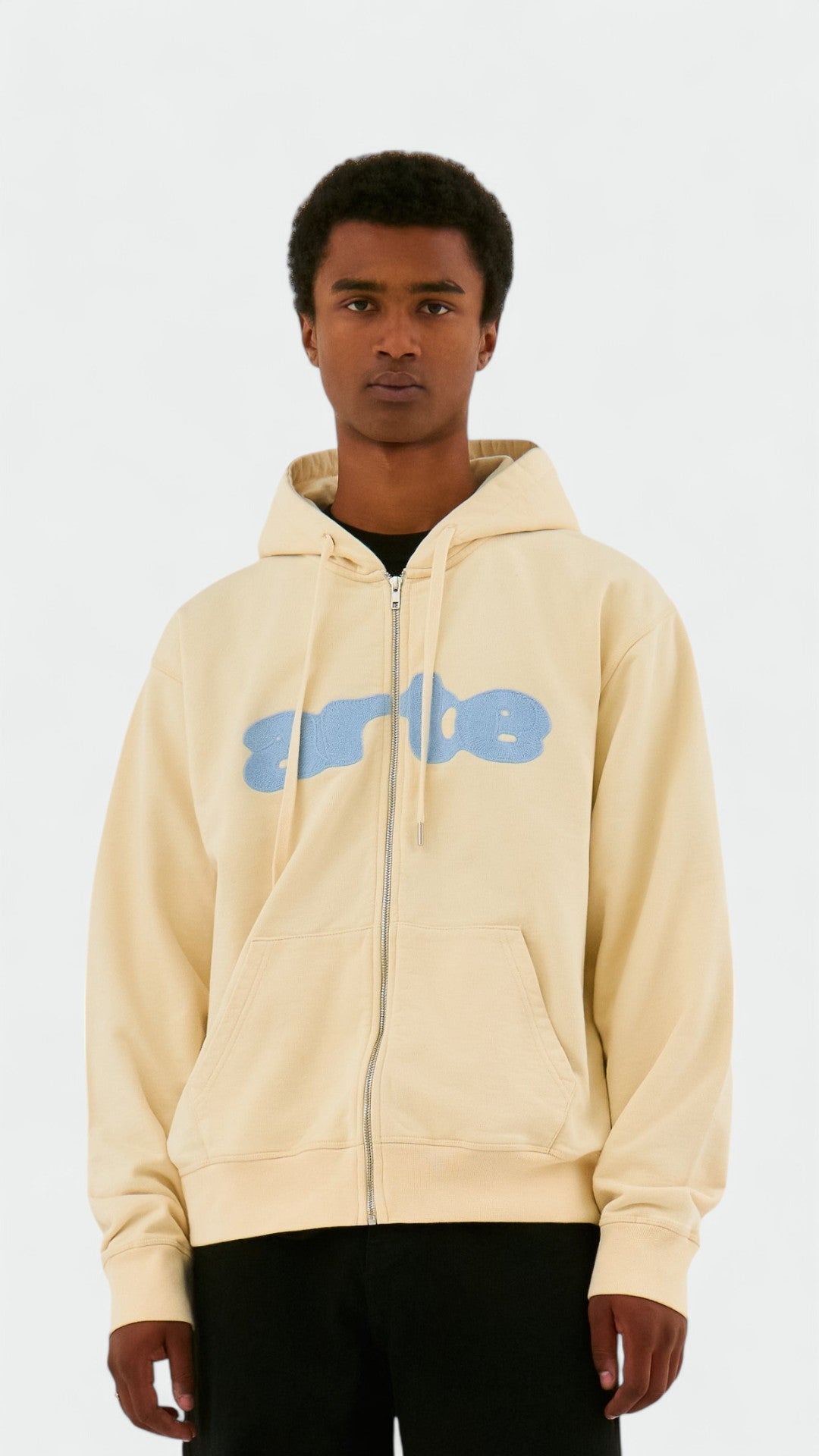 Embroidery Zip Hoodie