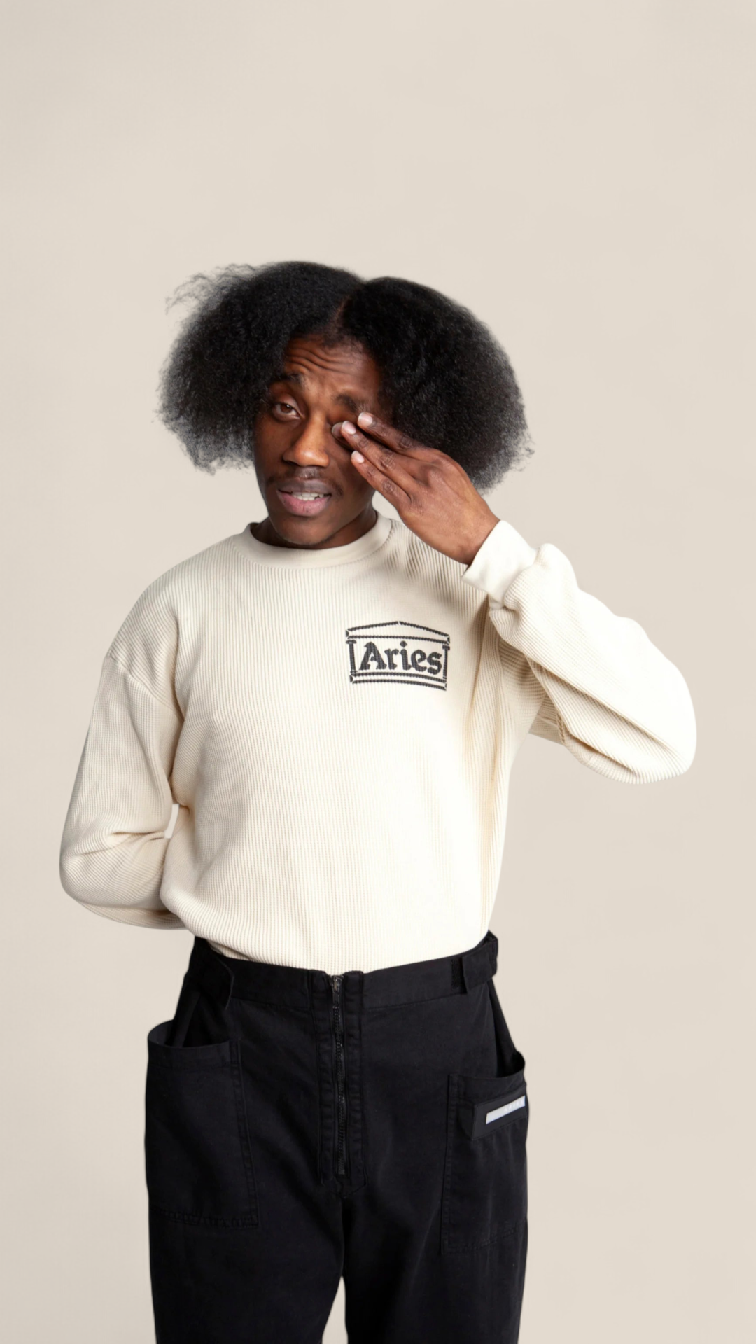 Waffle LS Tee