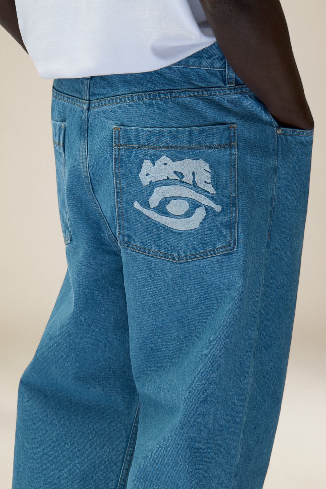 Back Pocket Graphic Pants