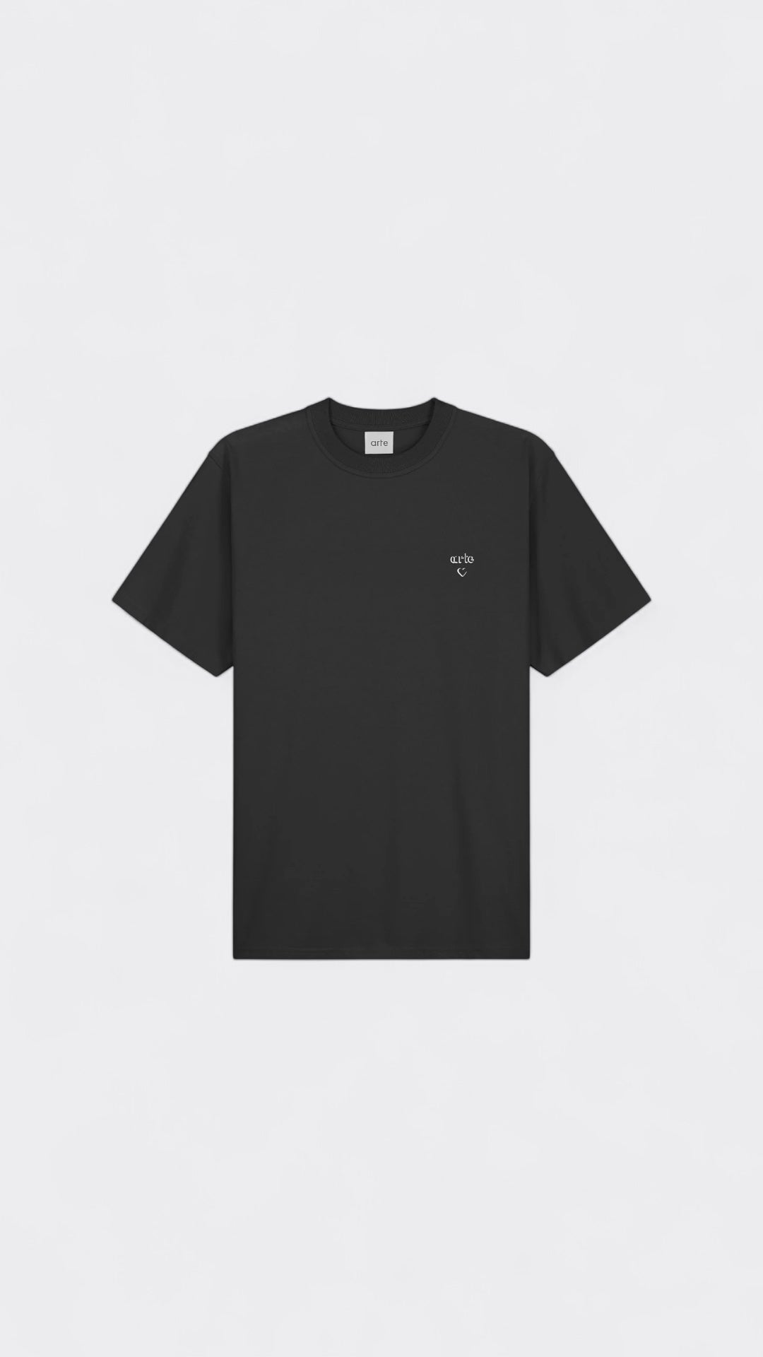 Arte Heart T-shirt Black
