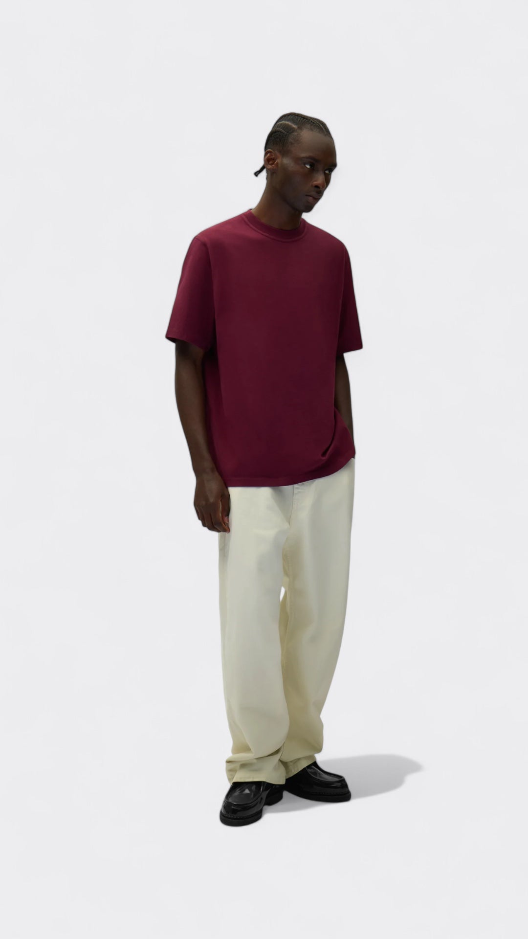 Eye Print T-shirt Bordeaux