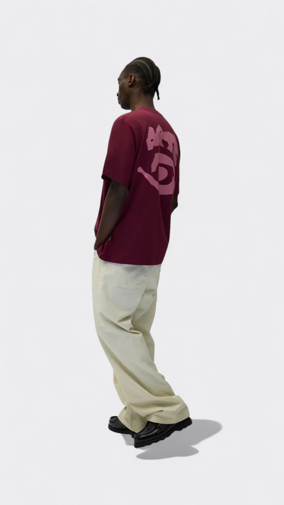 Eye Print T-shirt Bordeaux