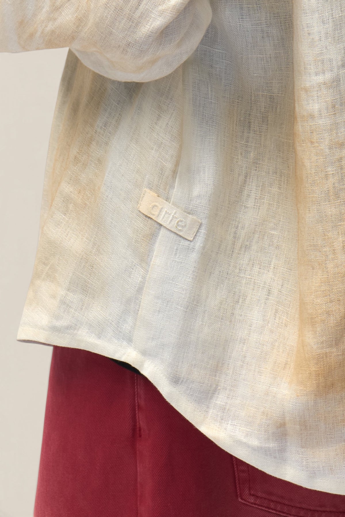 Dusty Linen Zip Shirt