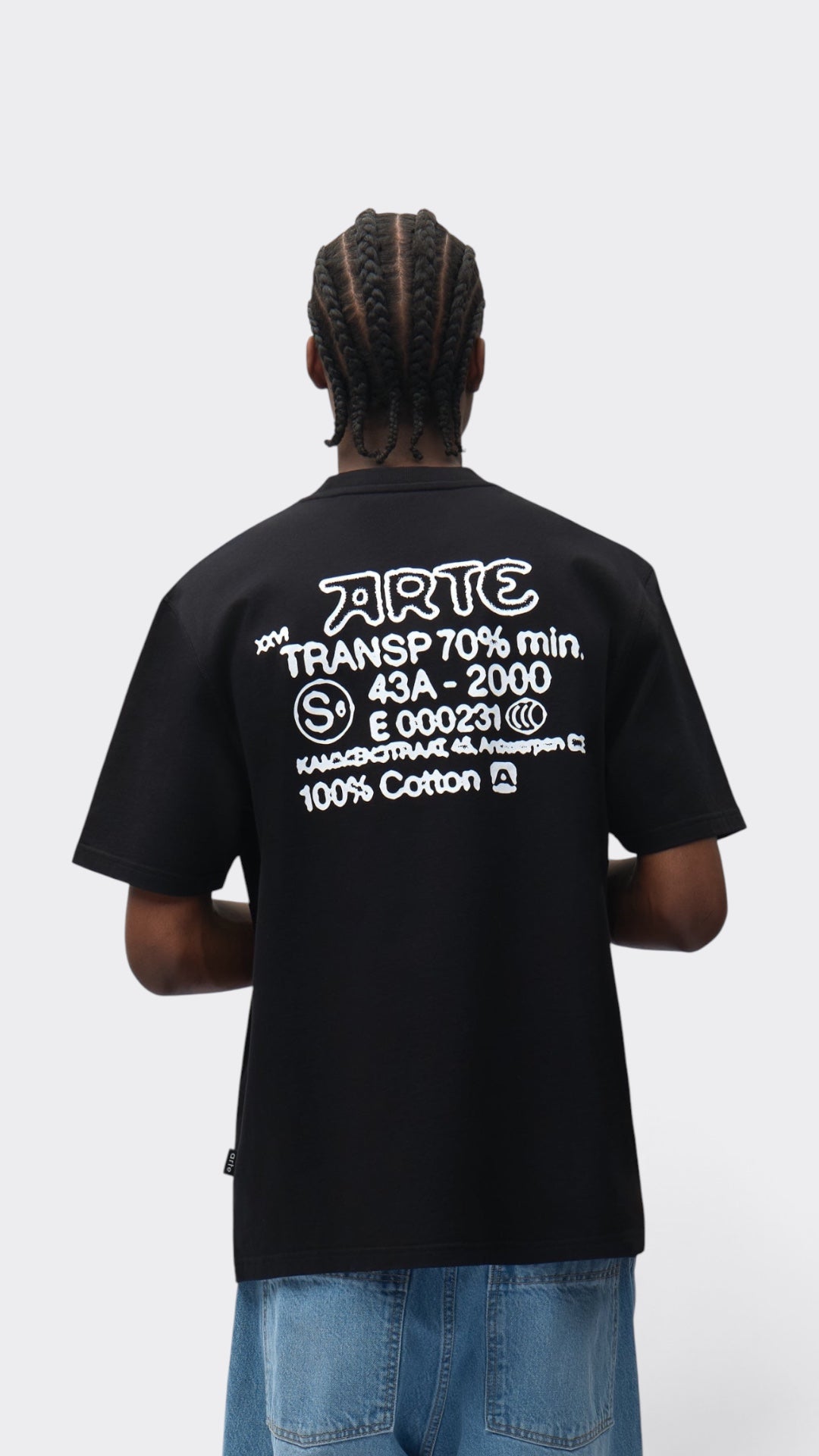 Serial Stamp T-shirt Black