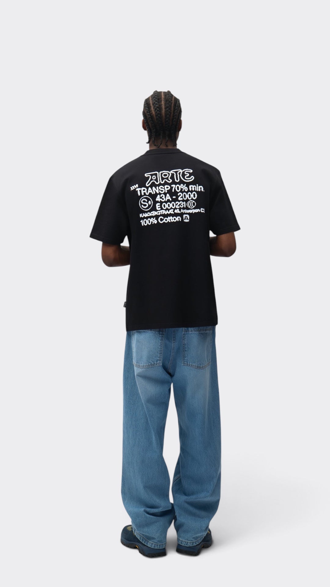 Serial Stamp T-shirt Black
