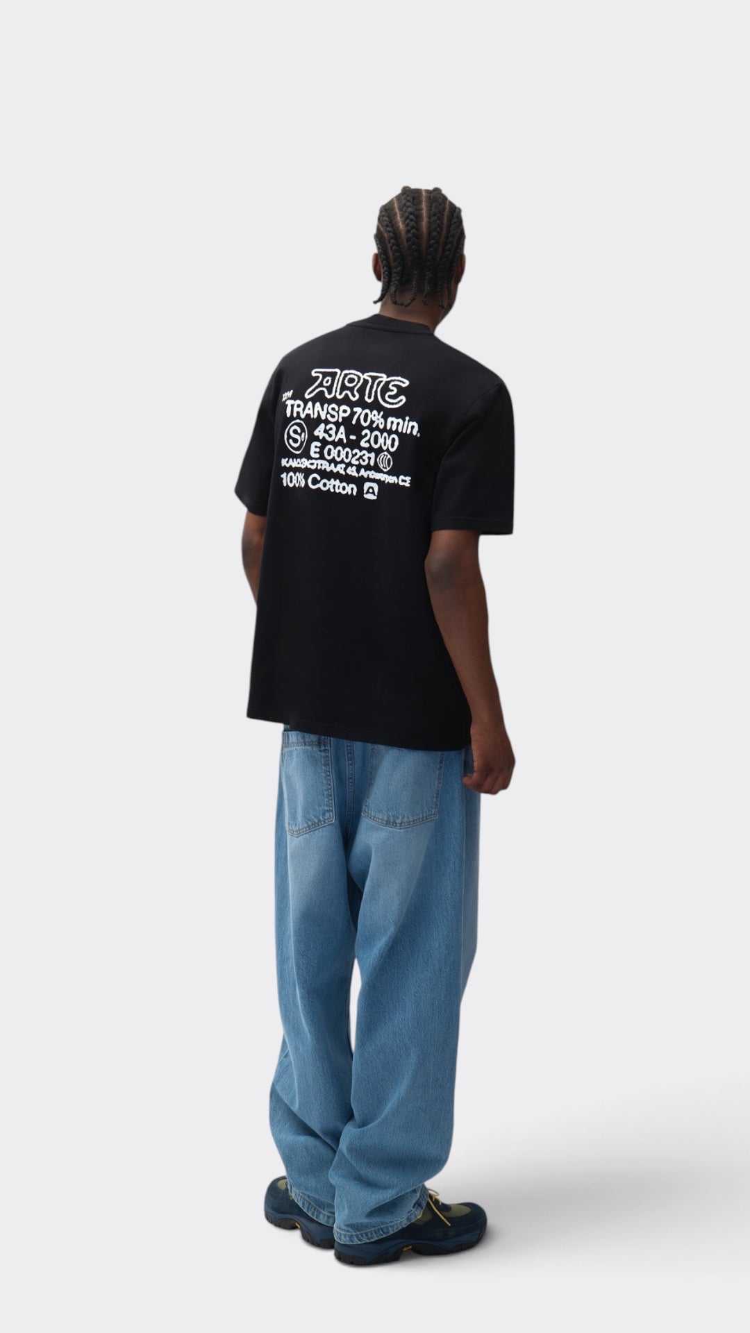 Serial Stamp T-shirt Black