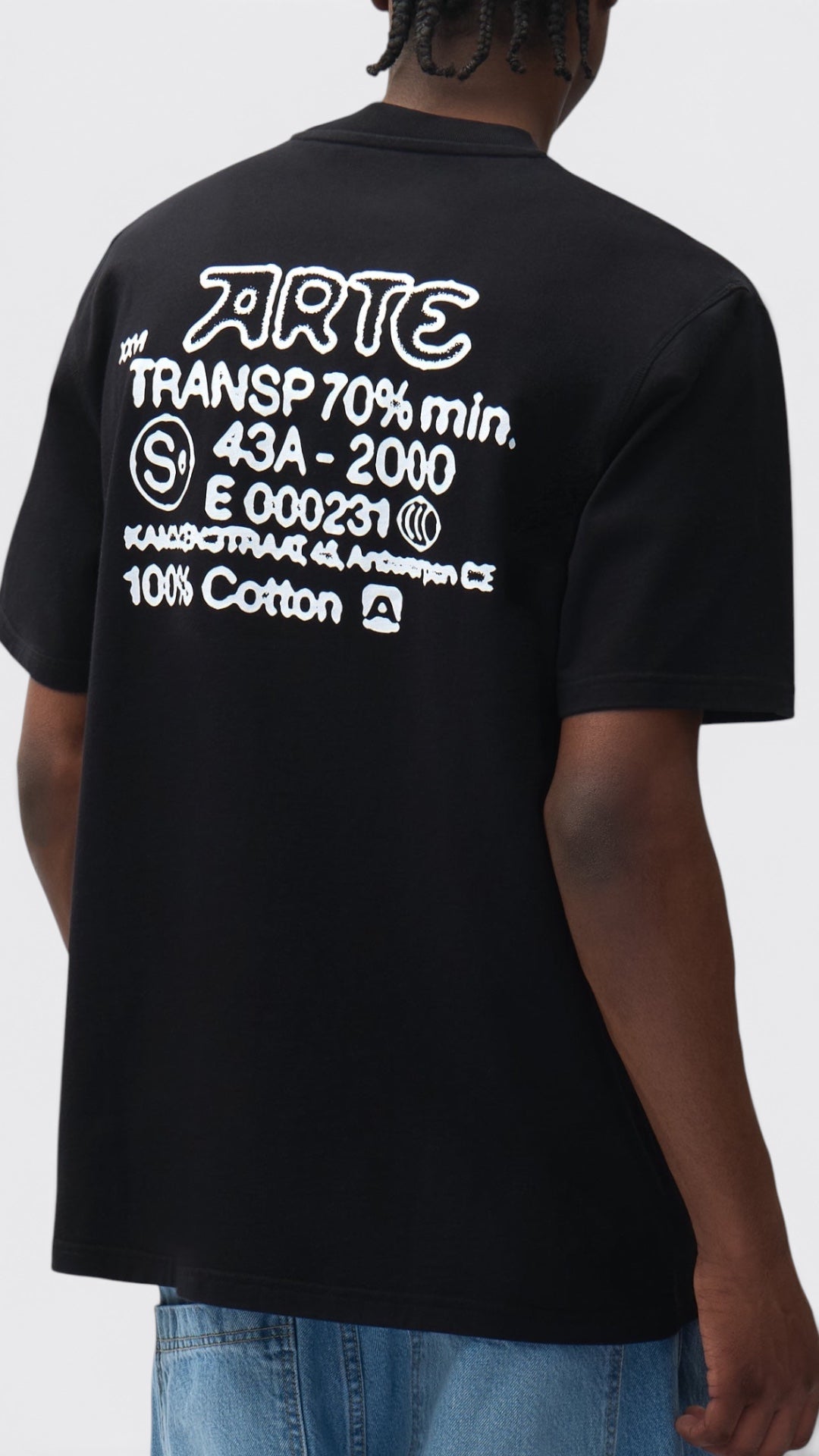 Serial Stamp T-shirt Black