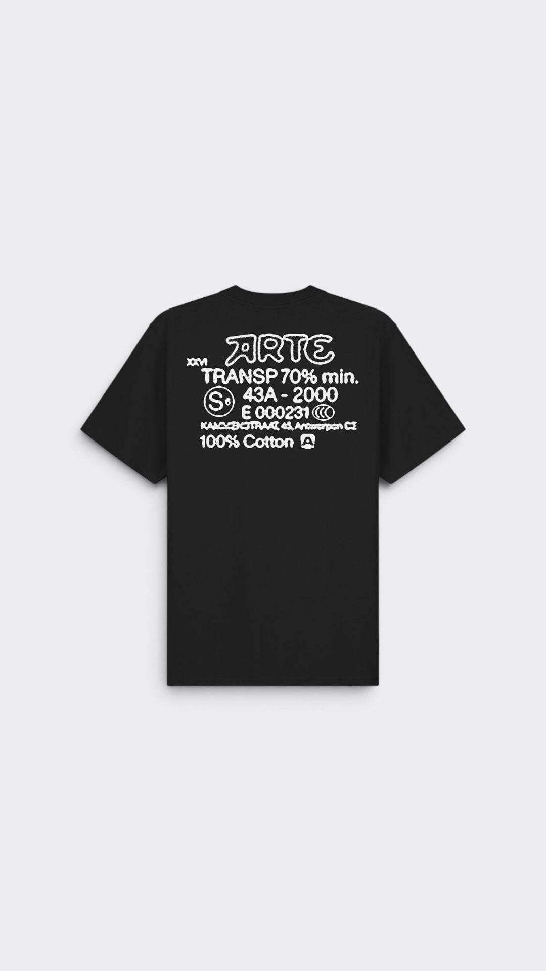 Serial Stamp T-shirt Black
