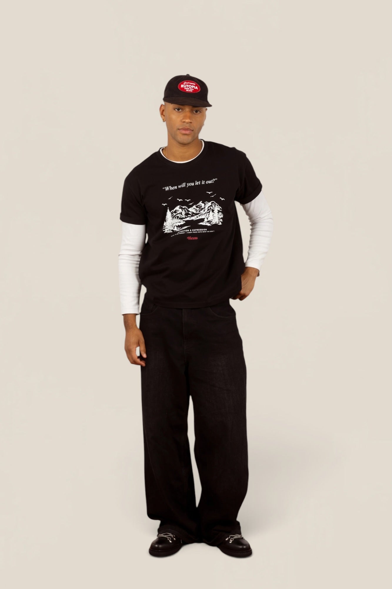 Camiseta Negra Vozzes