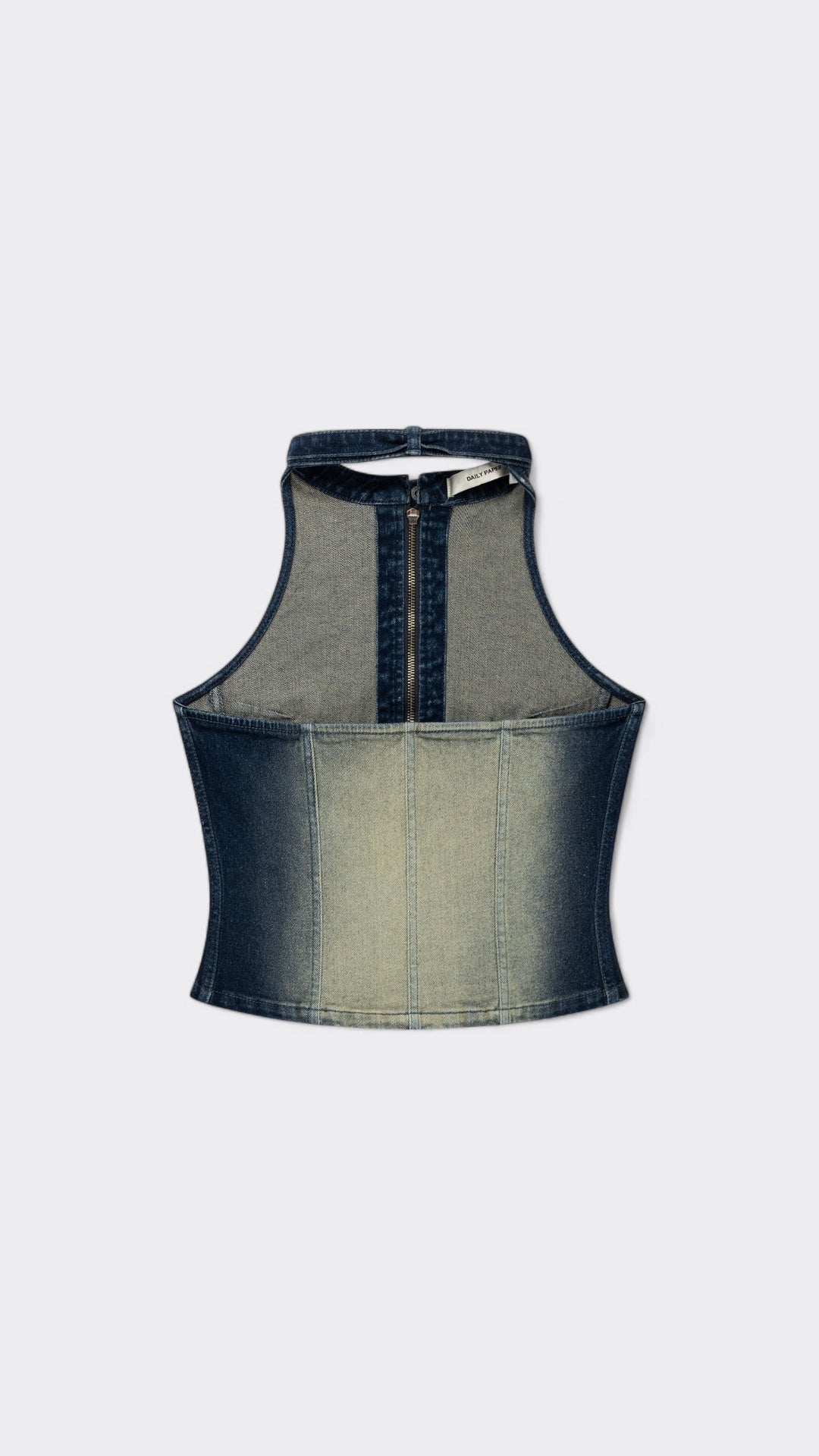 Bleached Denim Blue Top