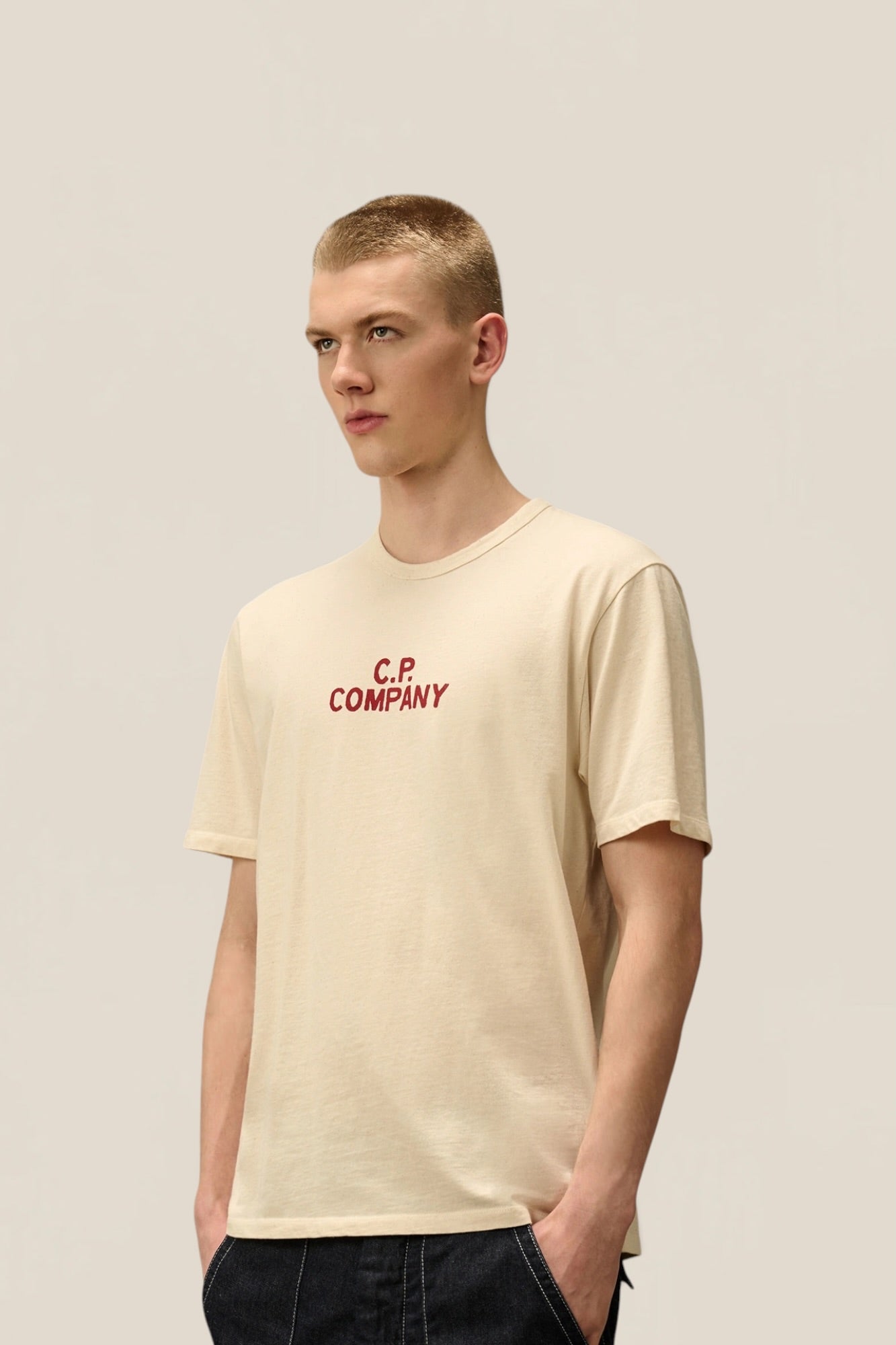Natural Jersey Logo T-Shirt