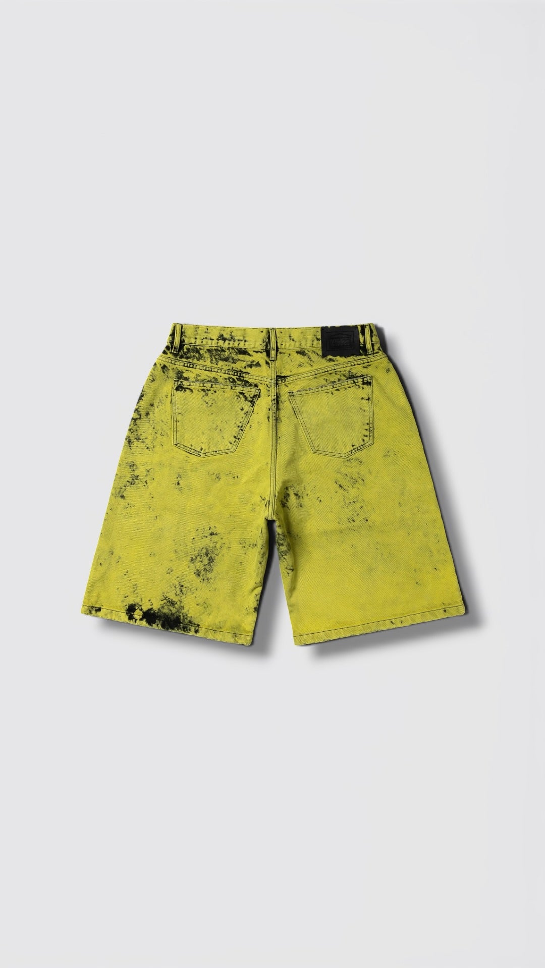 Heavy Acid Wash Wide Leg Short