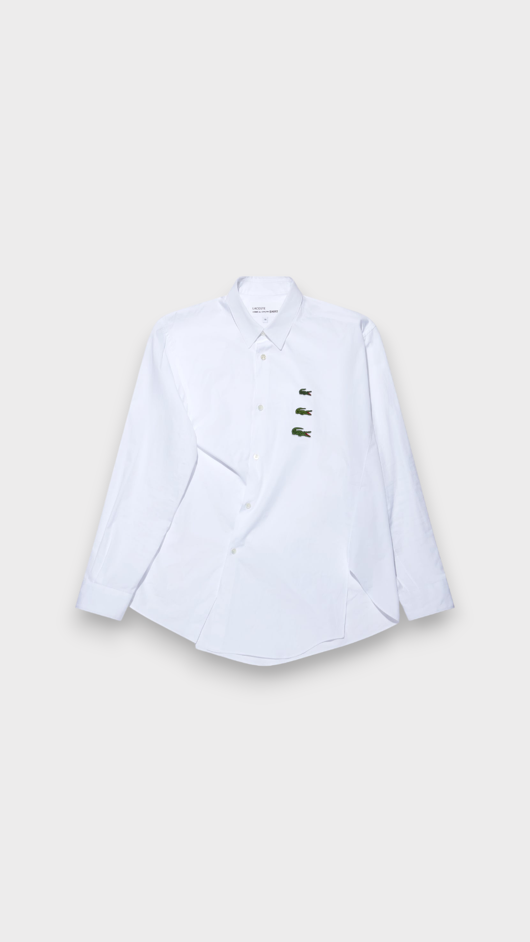 CDG Shirt x Lacoste / Men's Asymmetric Shirt