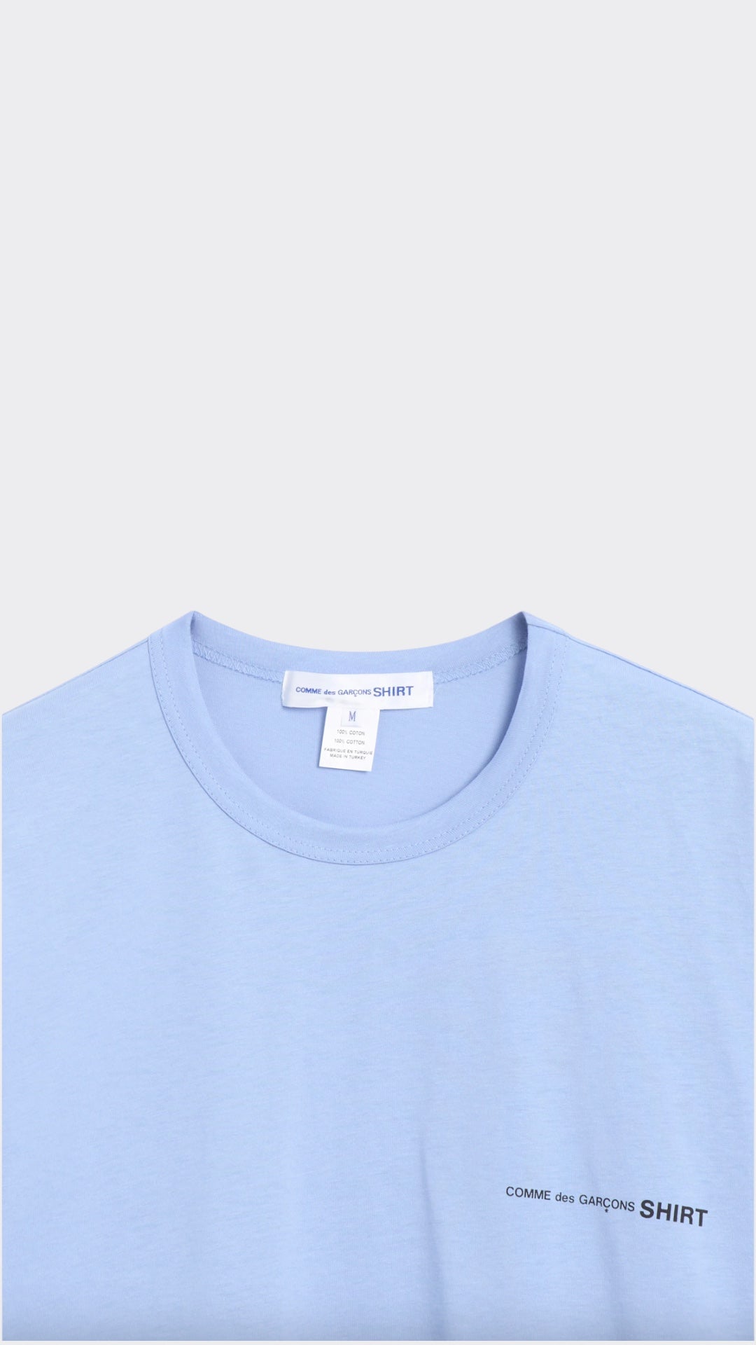 Logo Mens Shirt Knit Blue