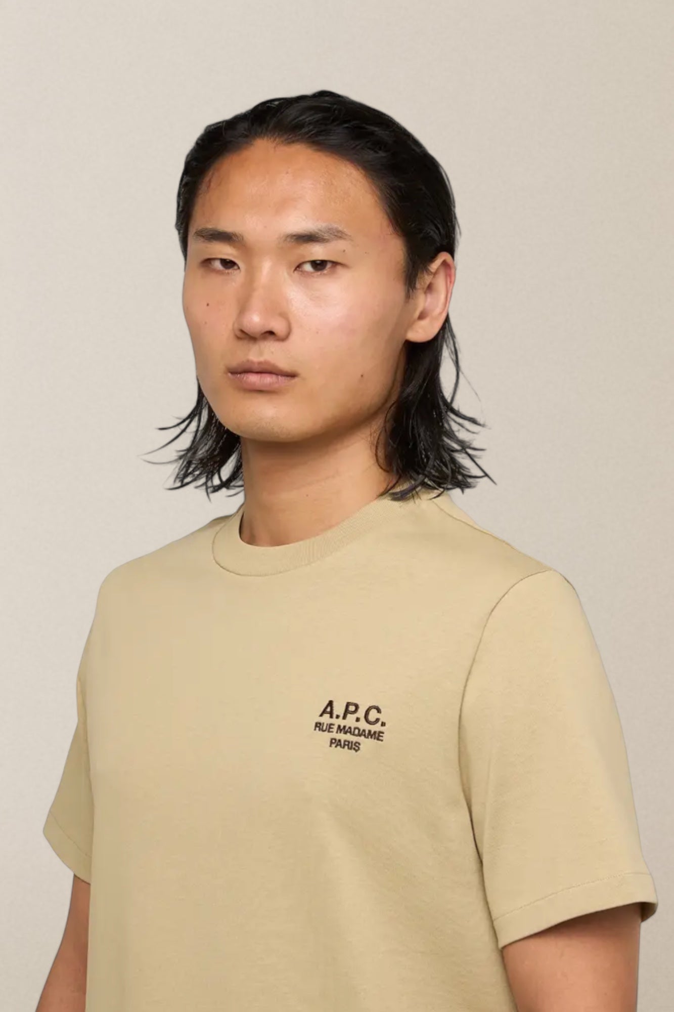 Standard Rue Madame T-shirt GOTS Beige