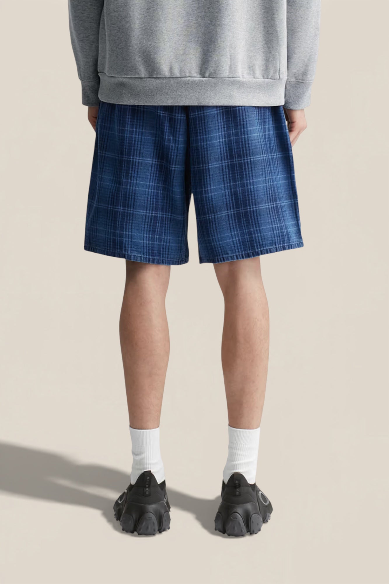 Lagoon Short Denim Plaid