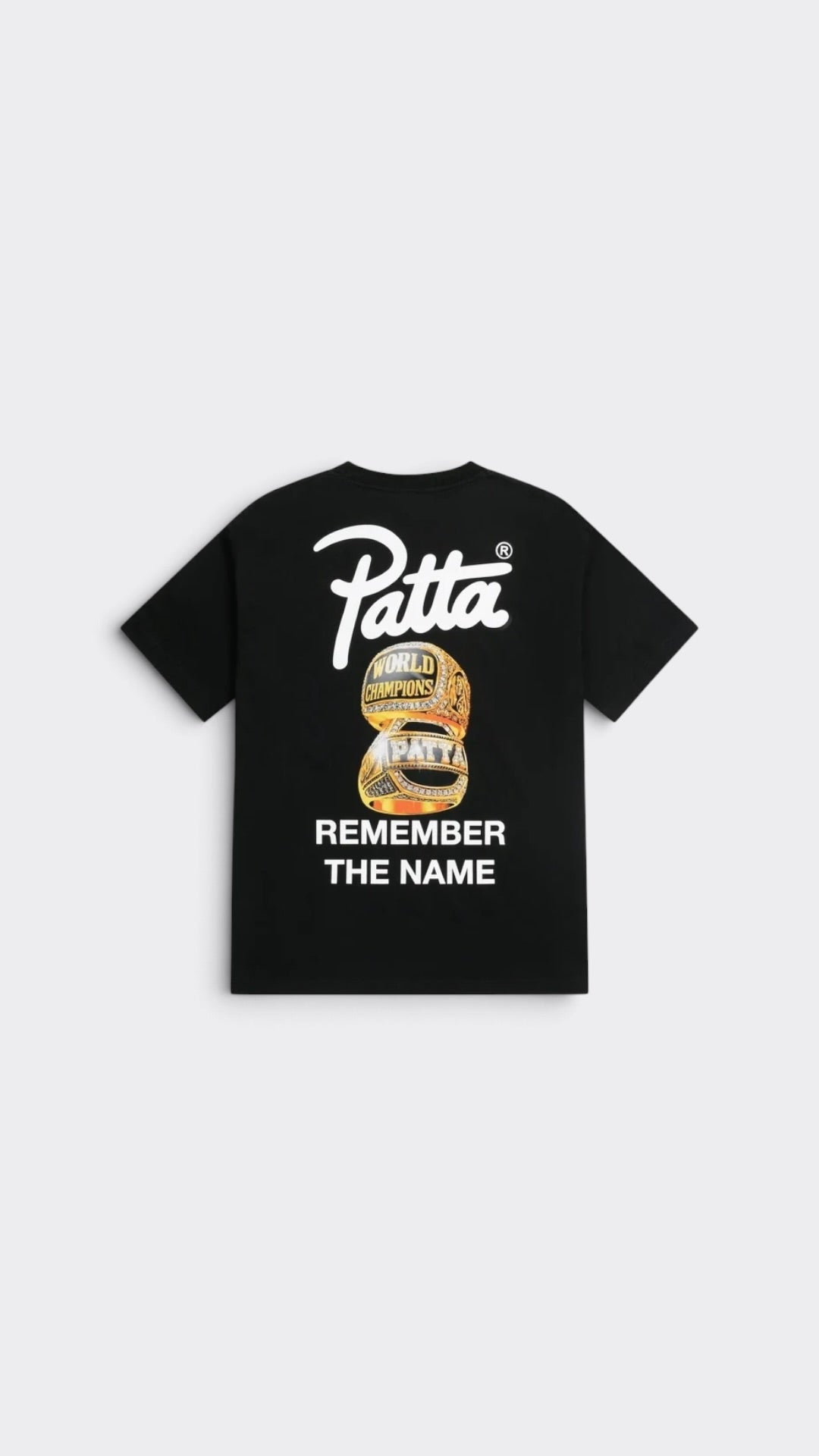 Patta Championship T-Shirt Black