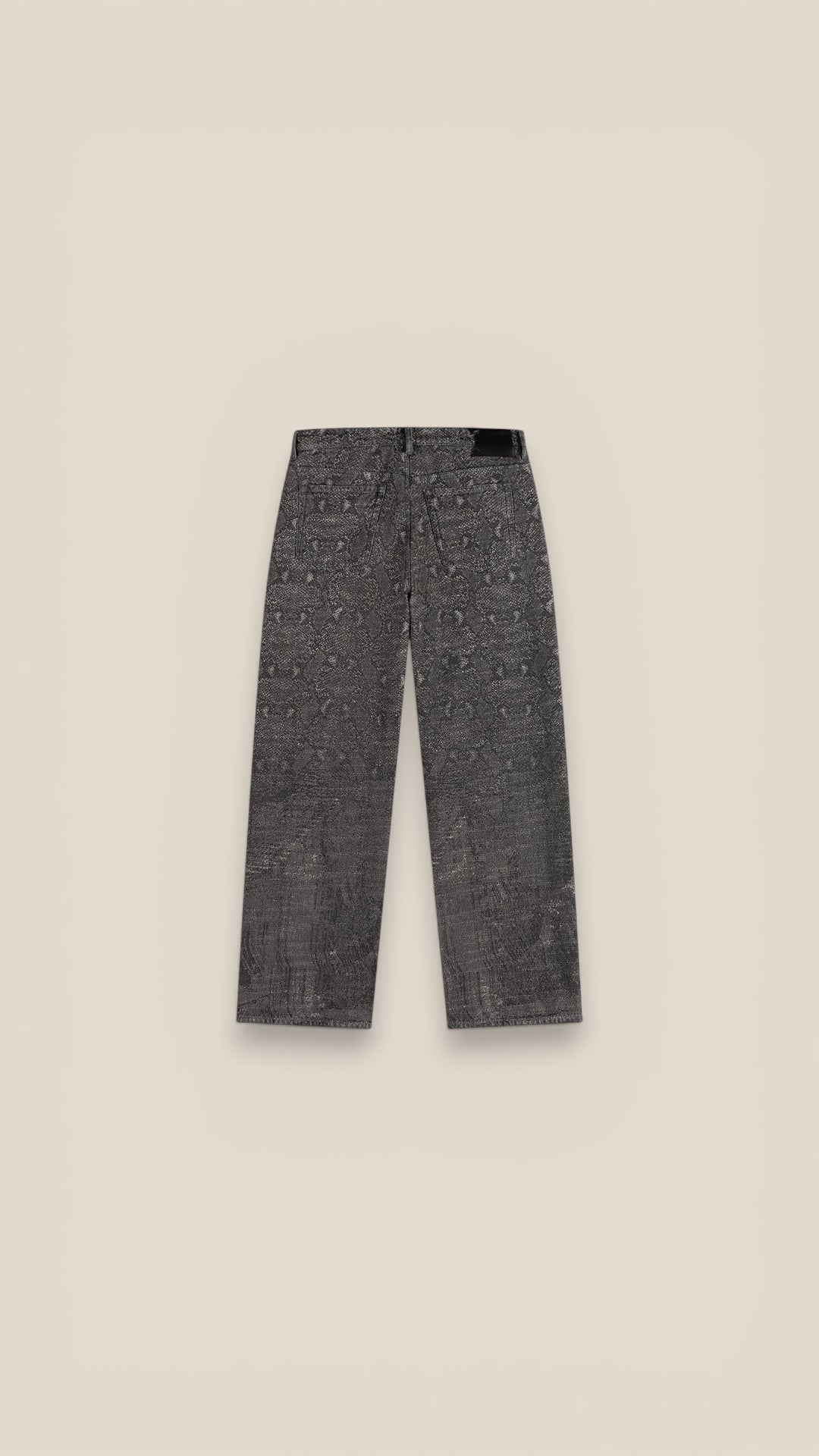 Snake oversized jeans