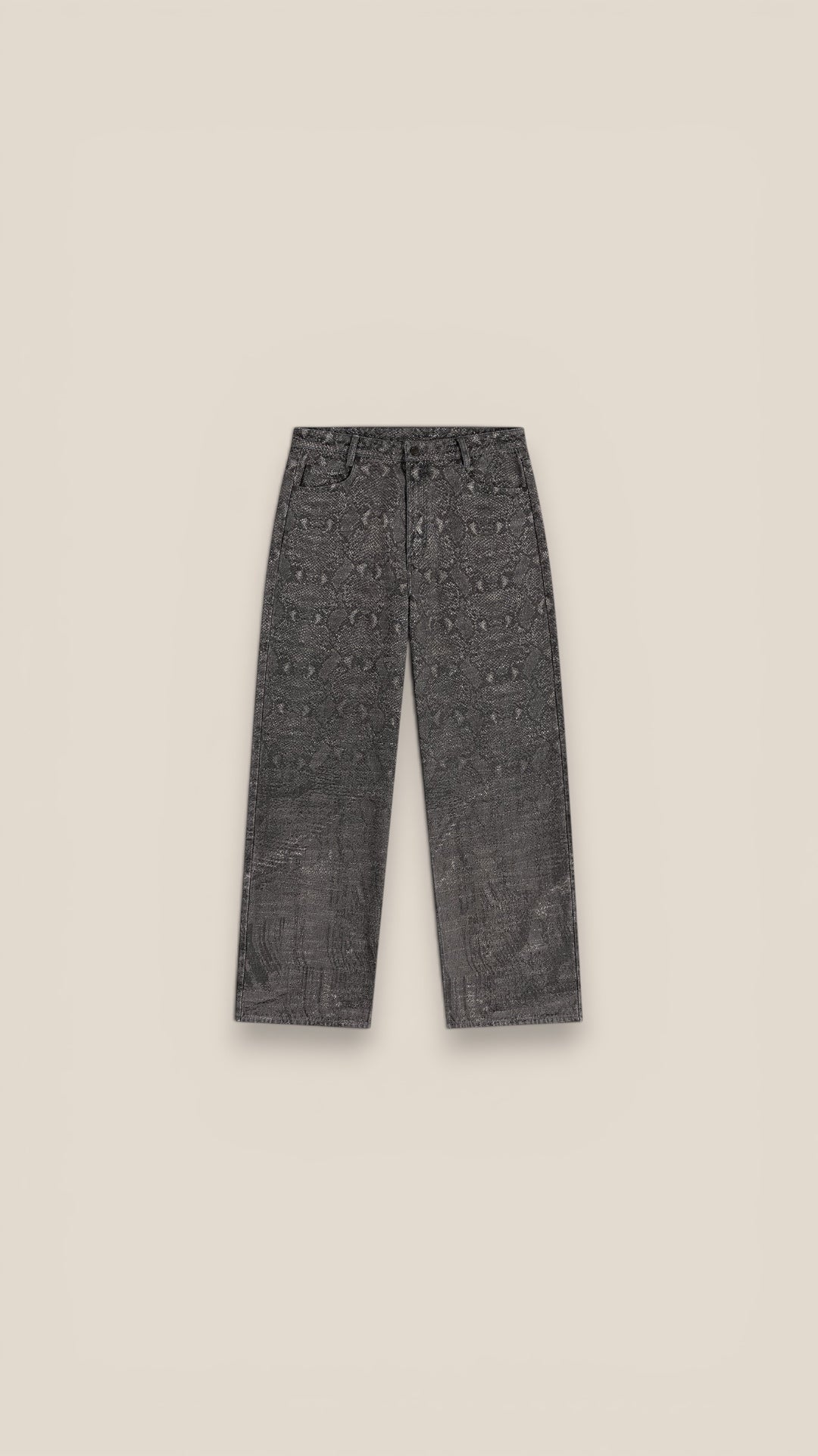 Snake oversized jeans