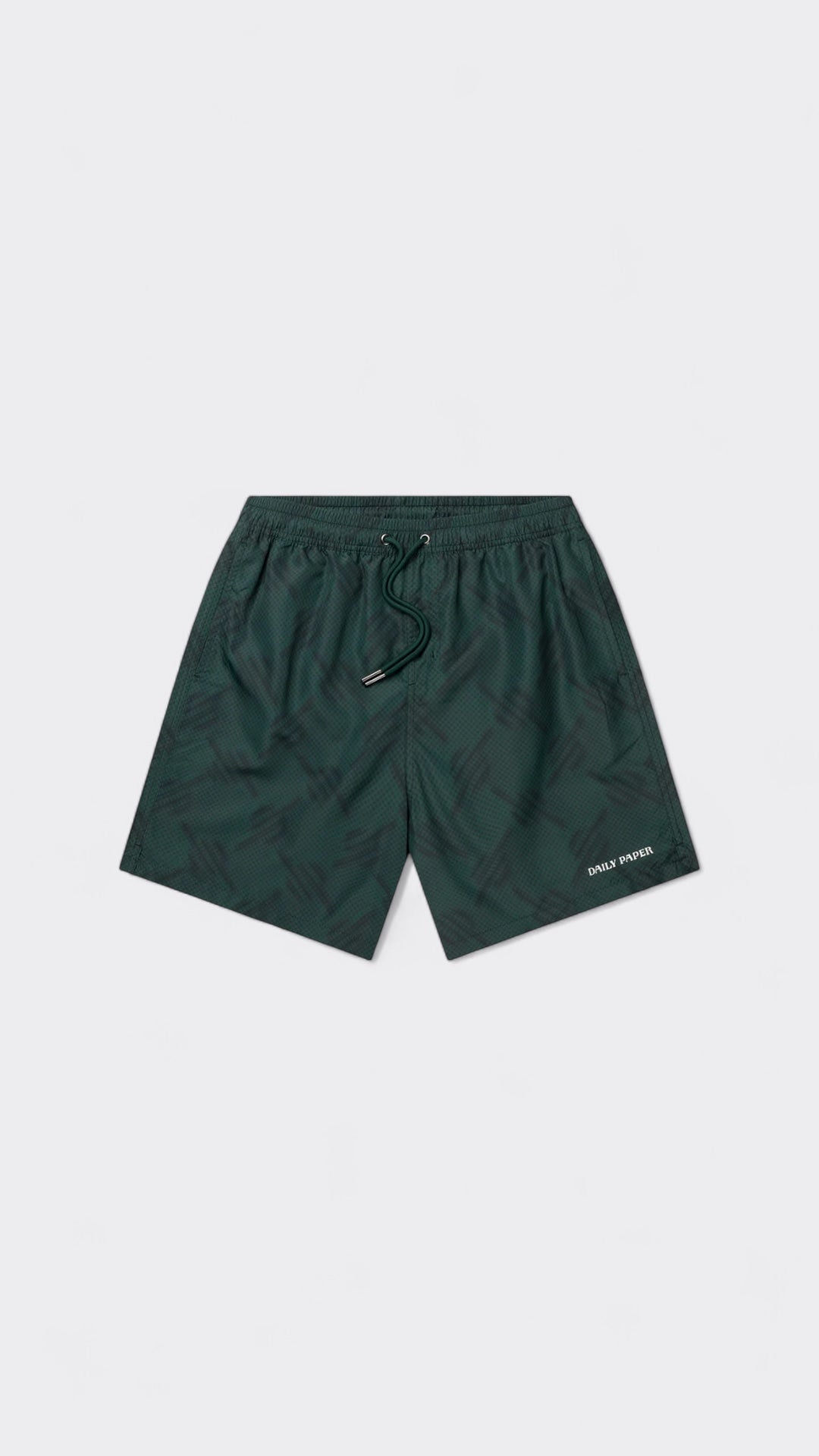 Bistro Green Dotted Monogram Swimshorts