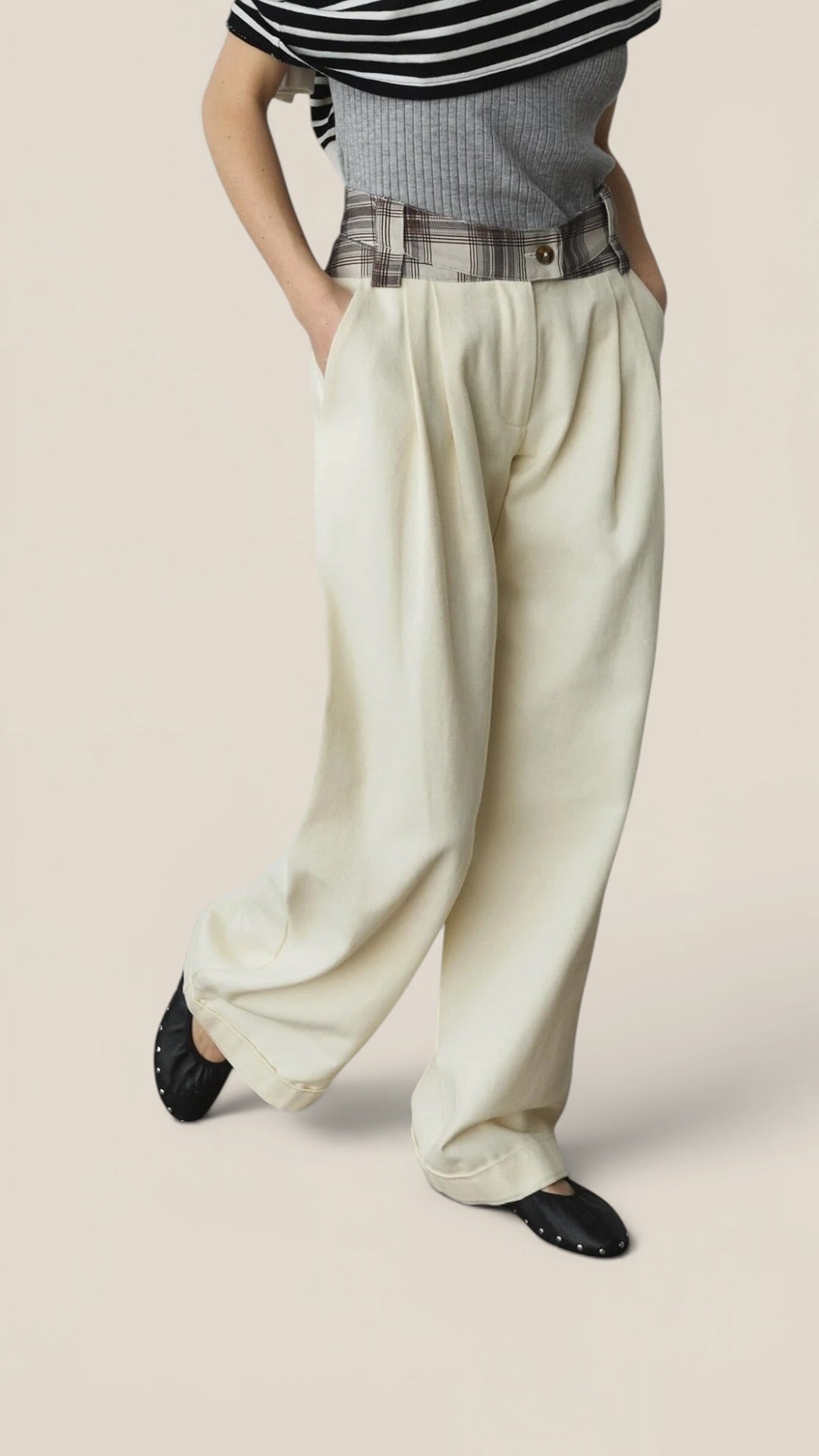 Smith Ecru Serge Pants