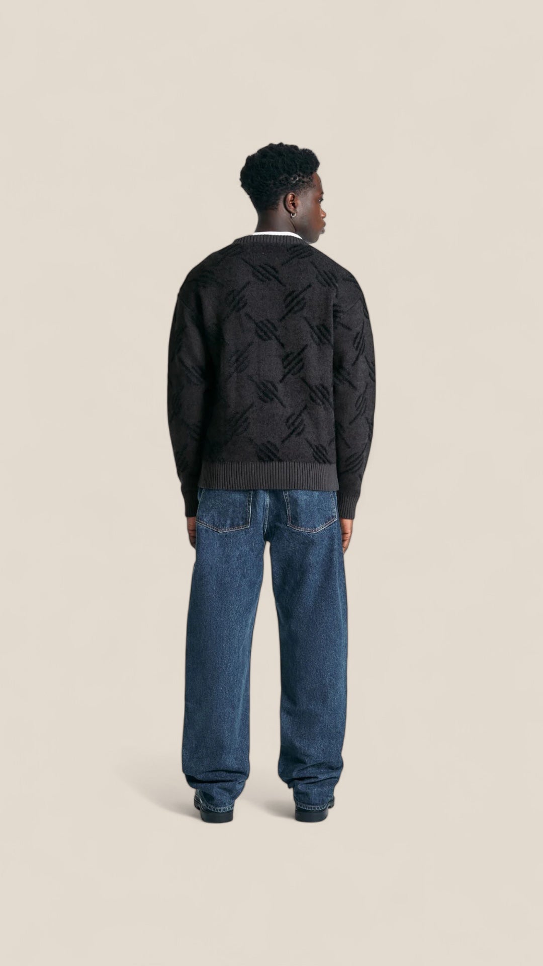 Kirabo Monogram Knit Cardigan