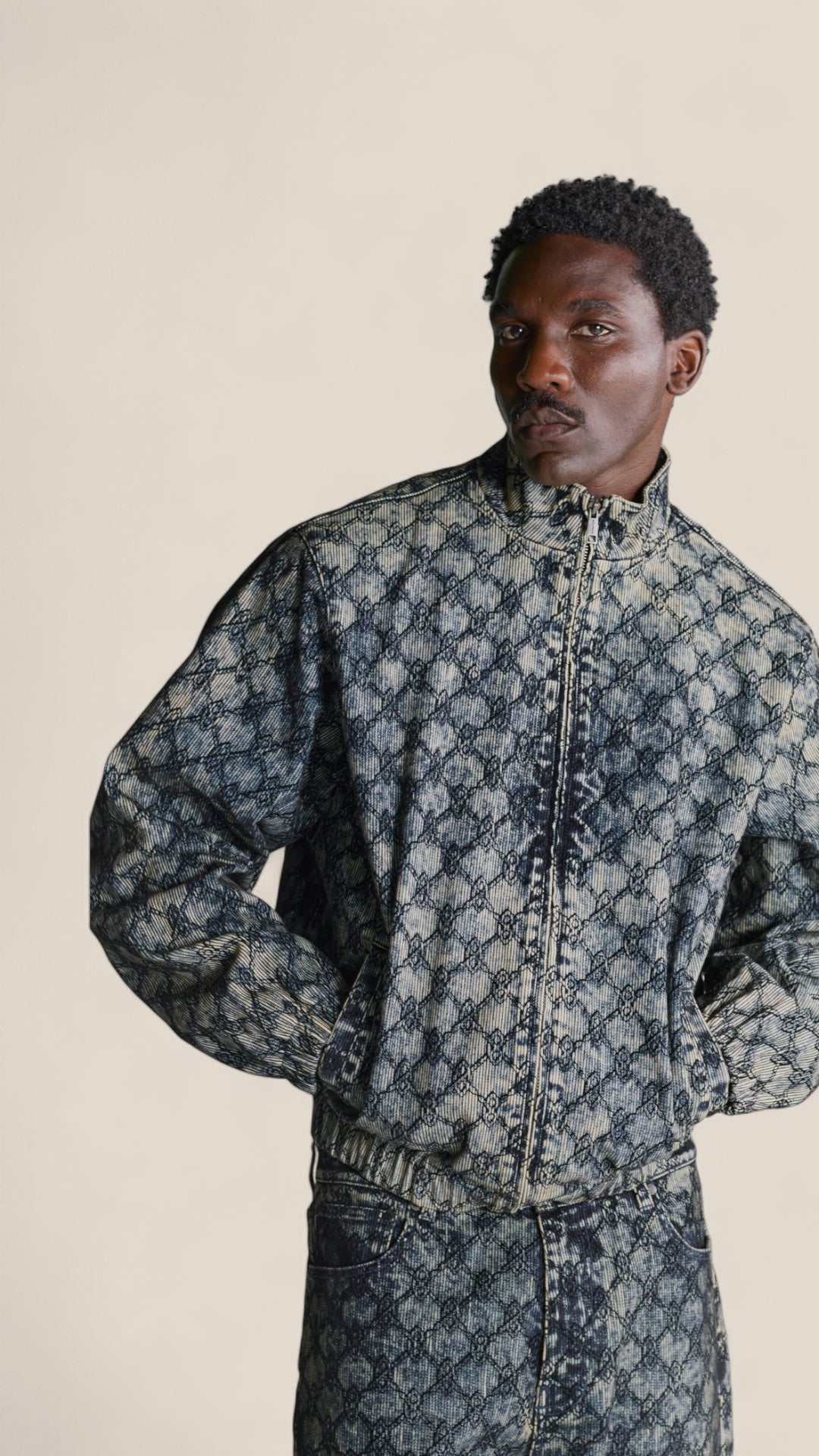 Blue Velvet Track Jacket