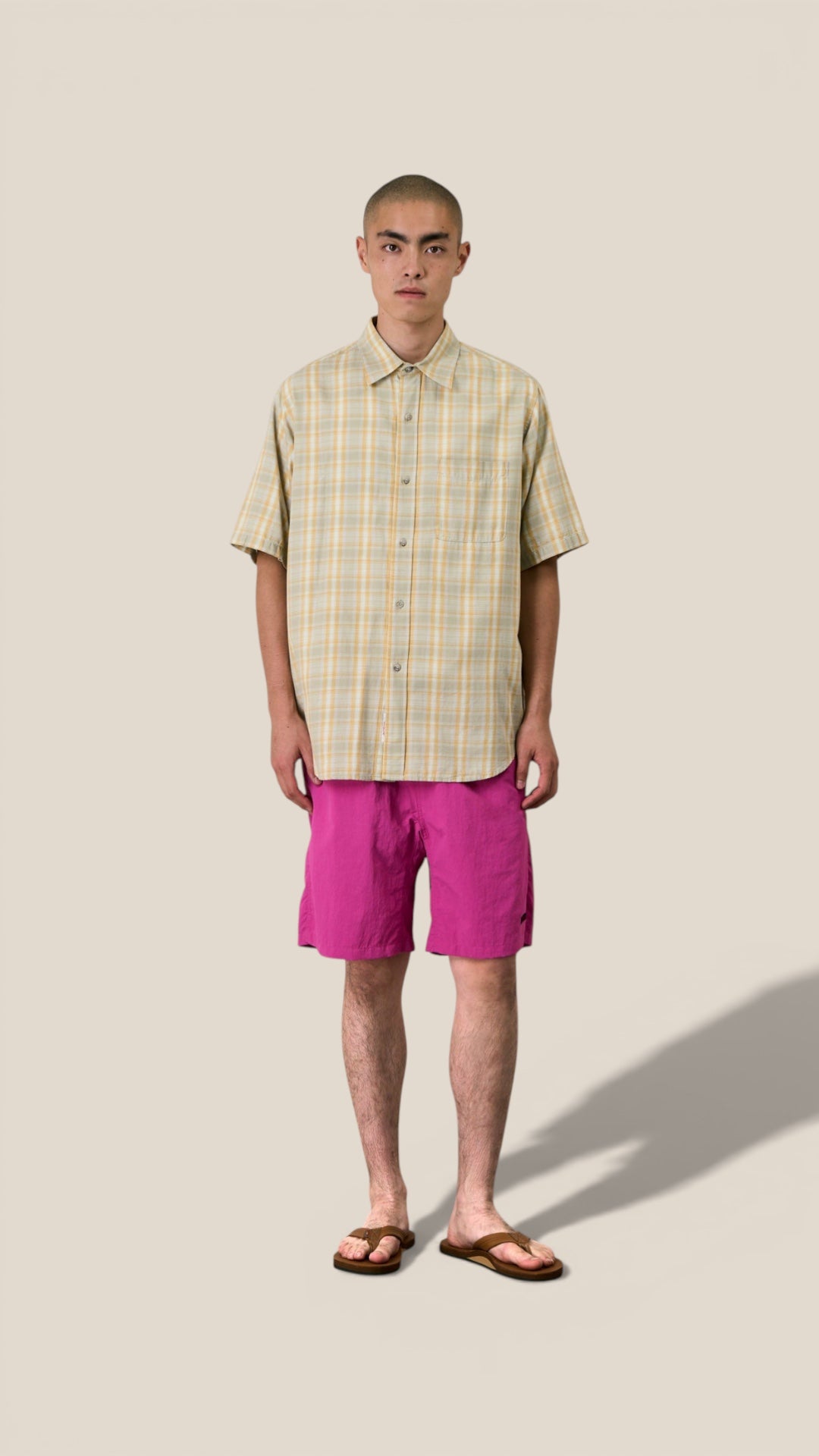 S/S Checkered Ombre Shirt