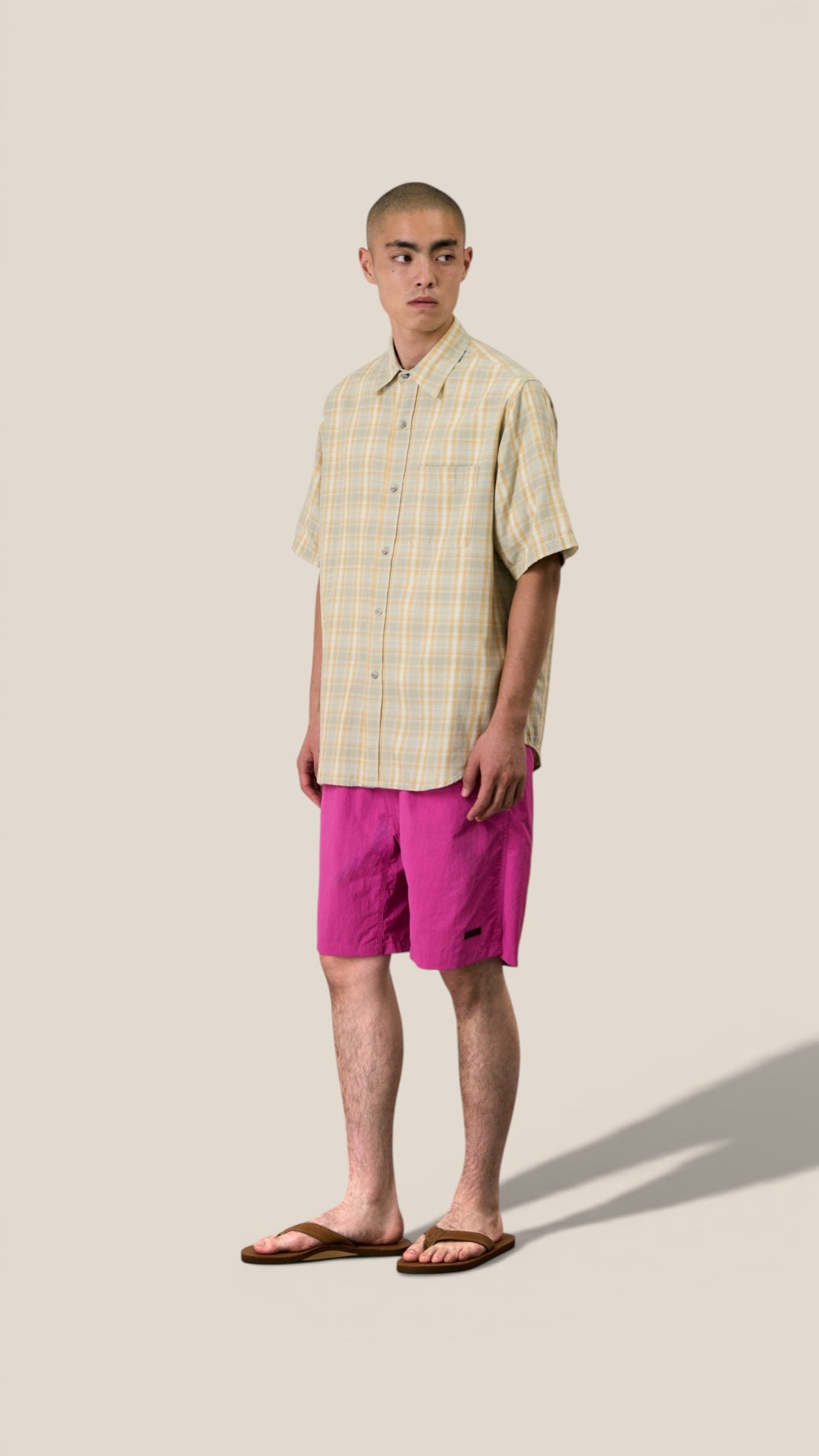S/S Checkered Ombre Shirt