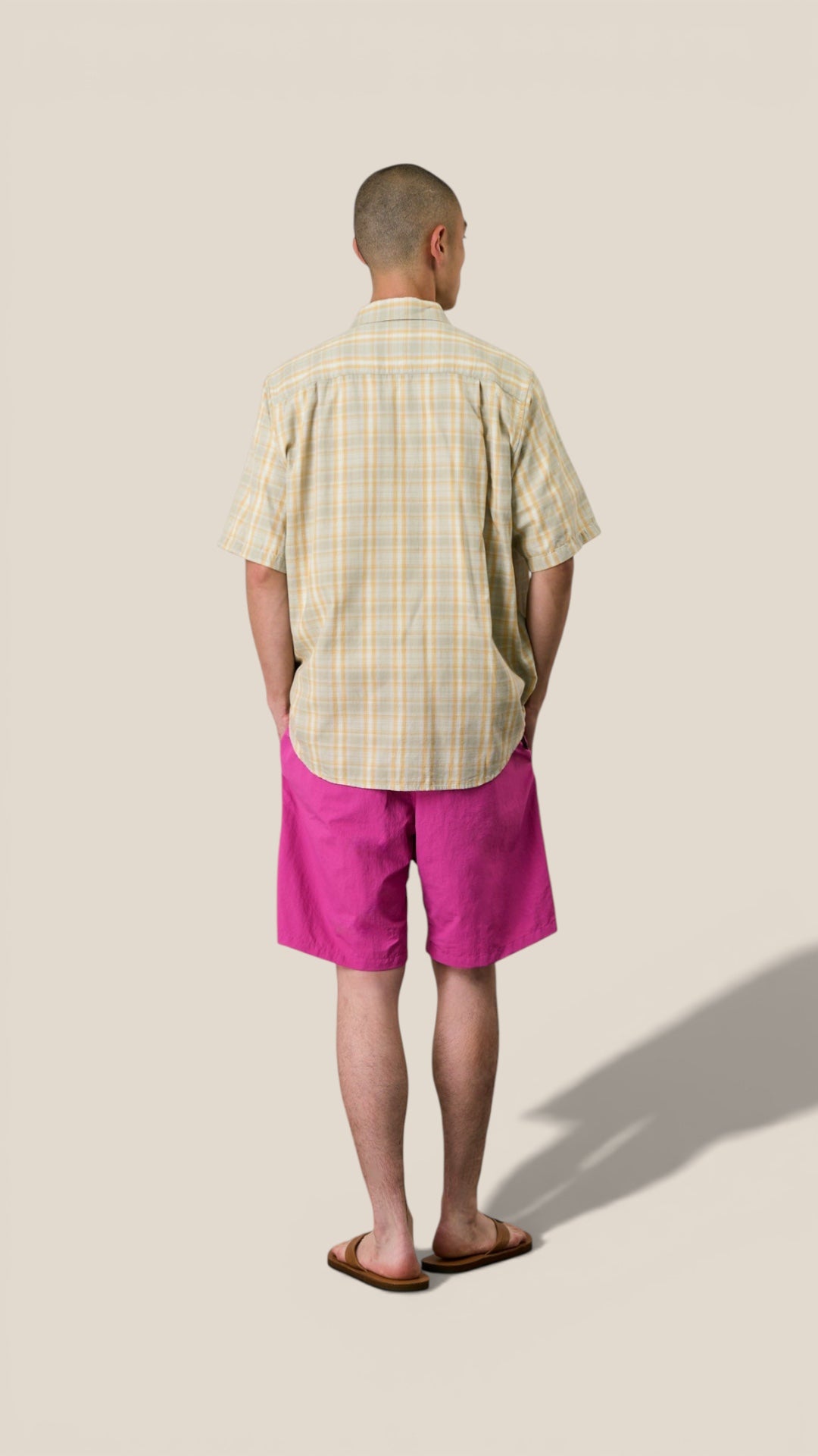 S/S Checkered Ombre Shirt