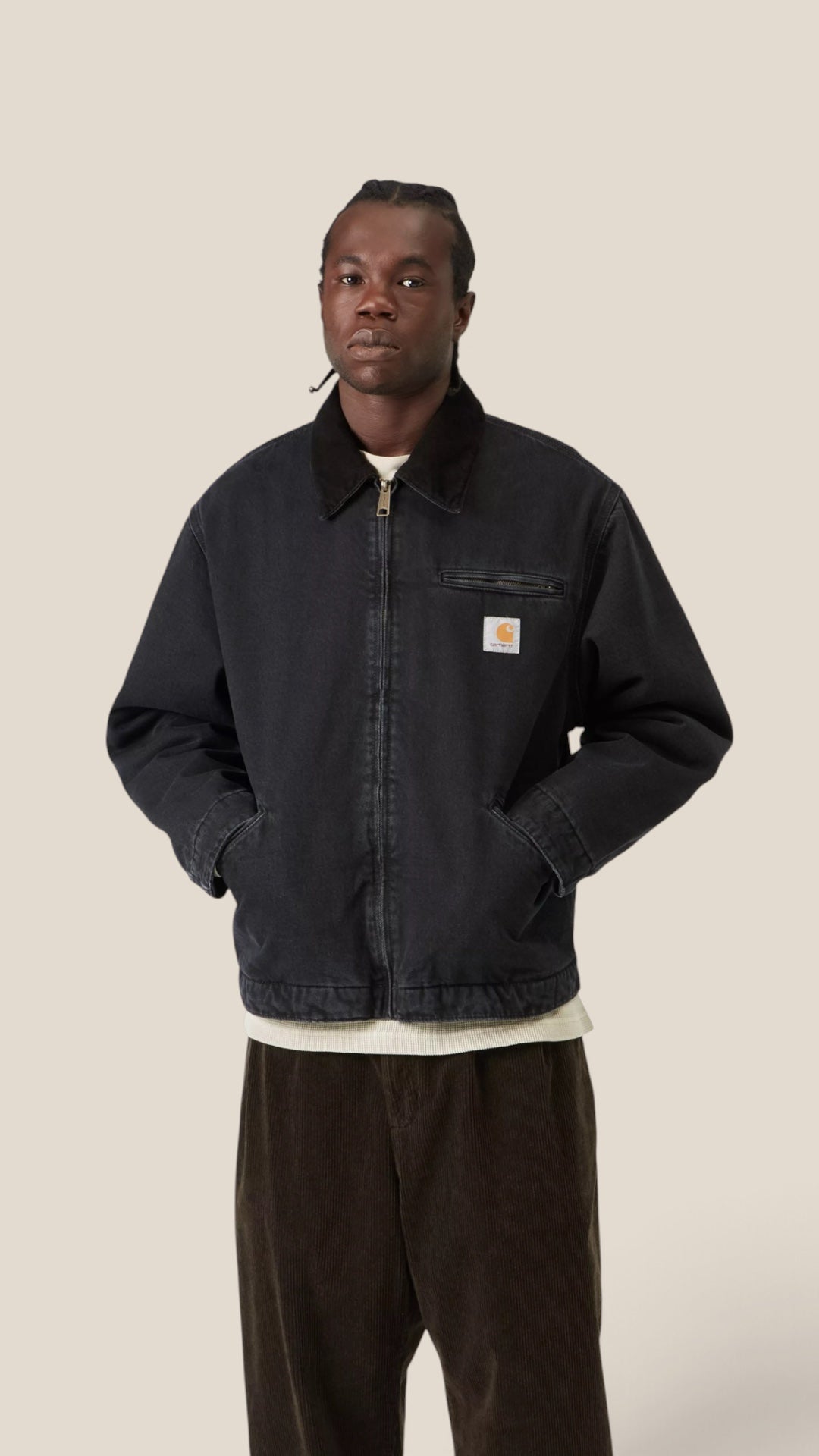 OG Detroit Jacket Black Stone Washed