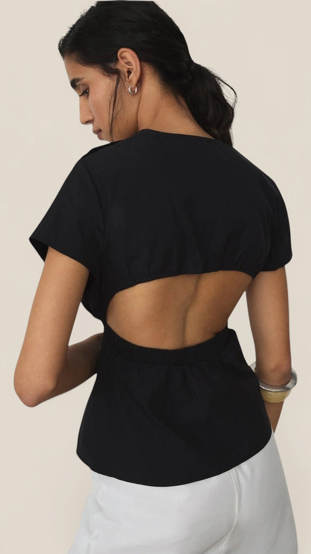 Raven Asymmetric Blouse