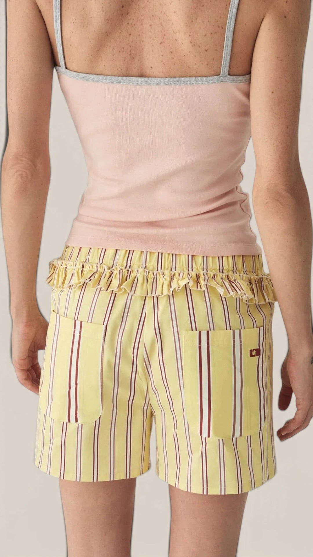 Caos Striped Poplin Boxer Pants